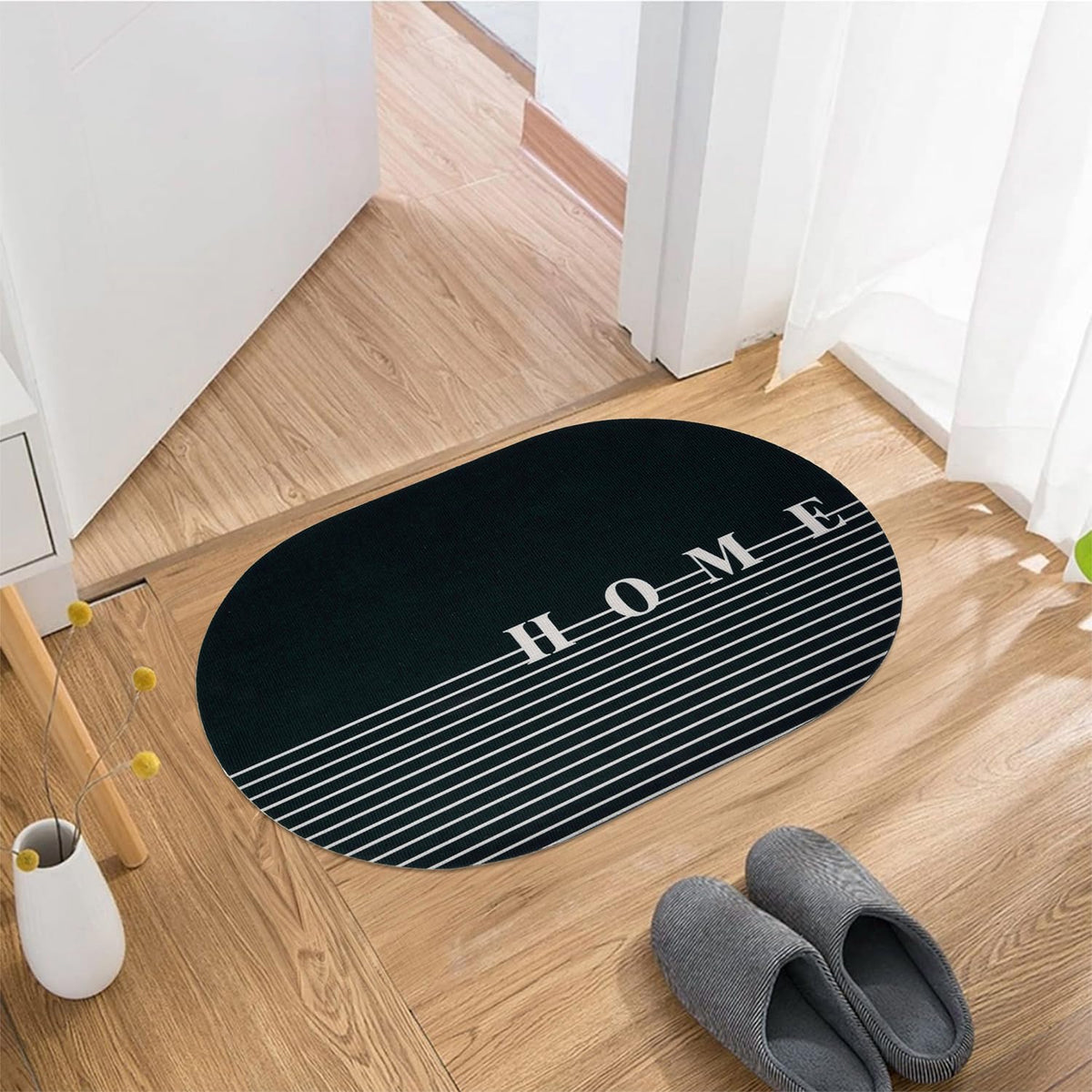 Kuber Industries Oval Doormat - All-season comfort mat