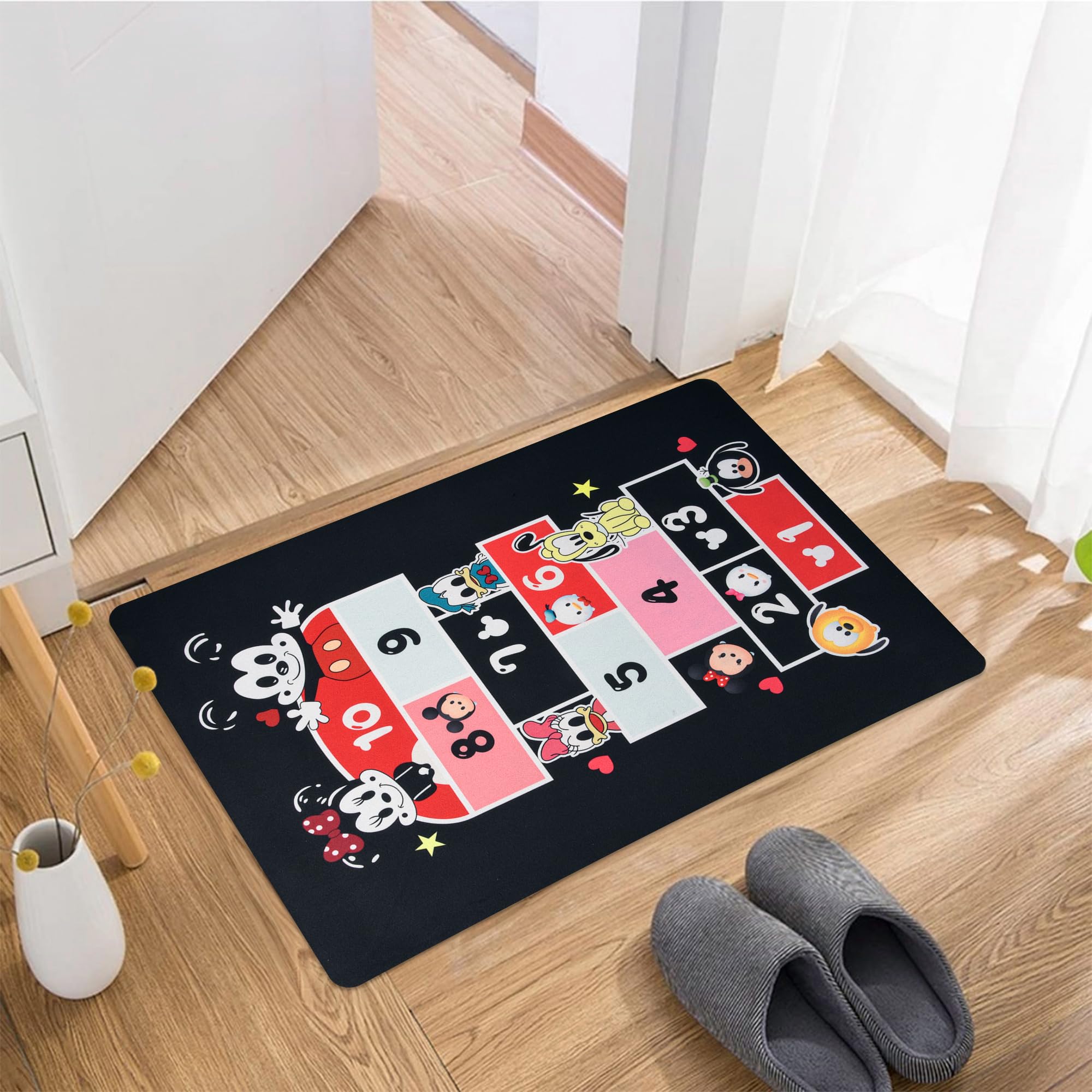 Kuber Industries Disney Mickey Teams Bath Mat - Quick-drying feature