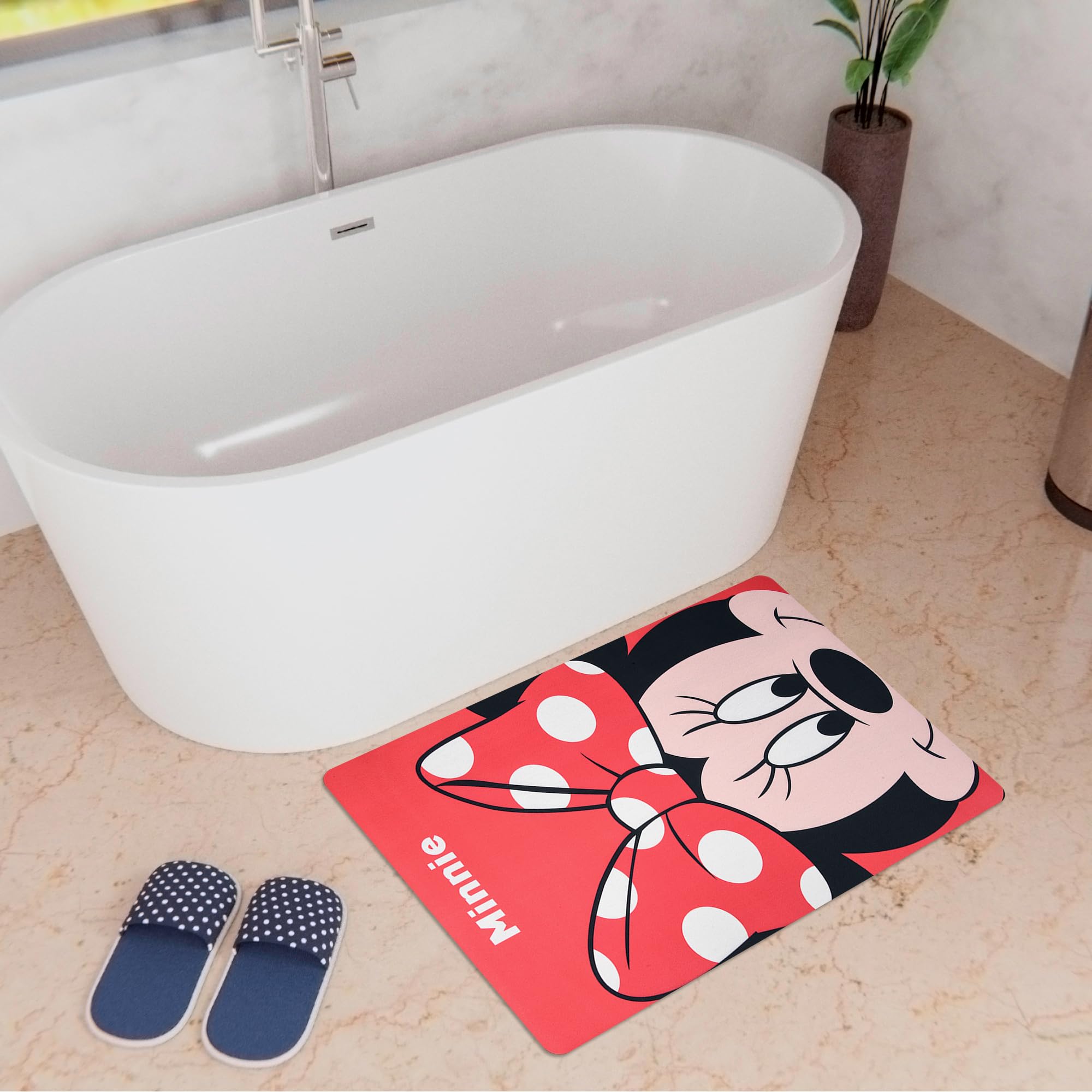 Kuber Industries Disney Bath Mat - Non-Slip Comfort