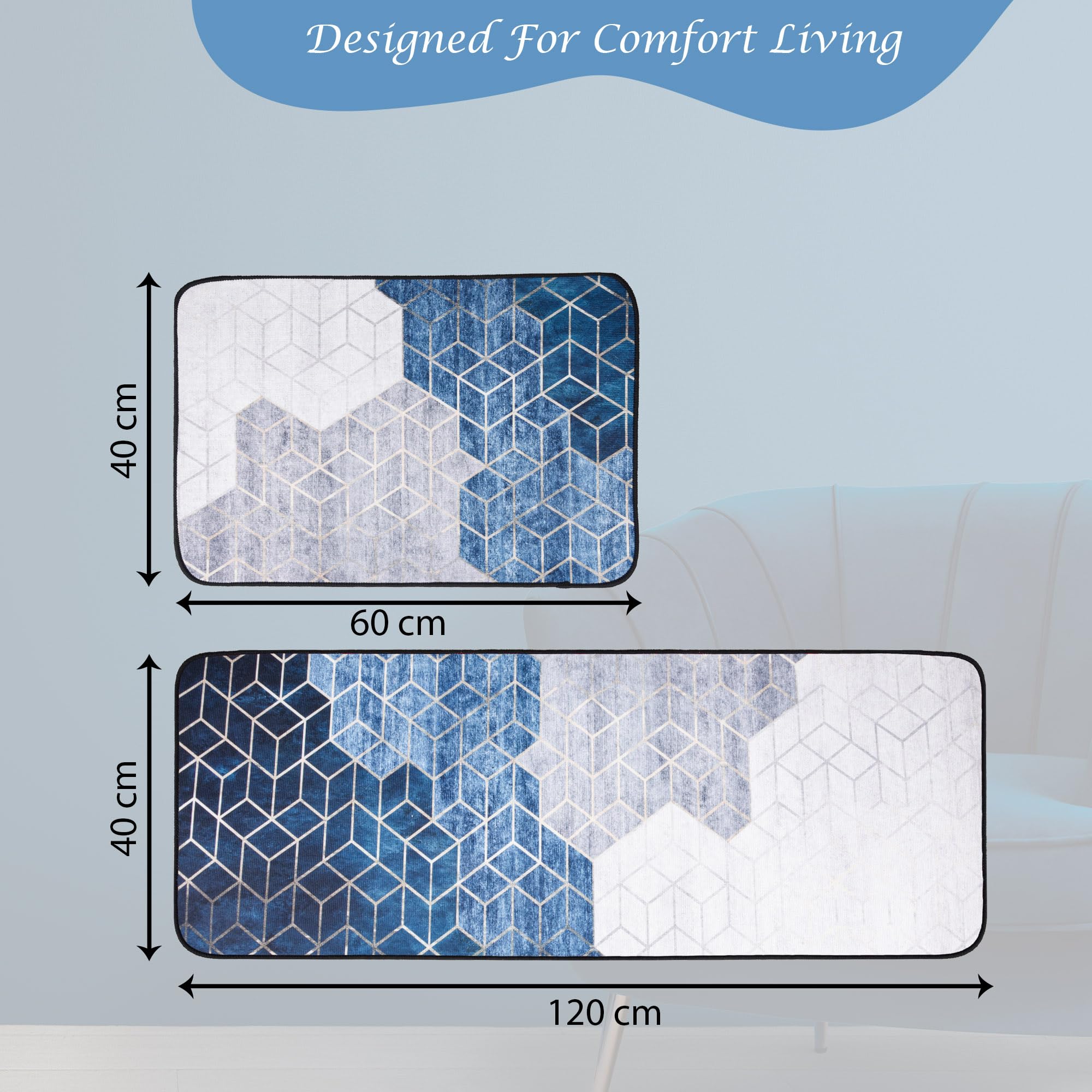 Kuber Industries kitchen mat - absorbent rug for easy cleaning