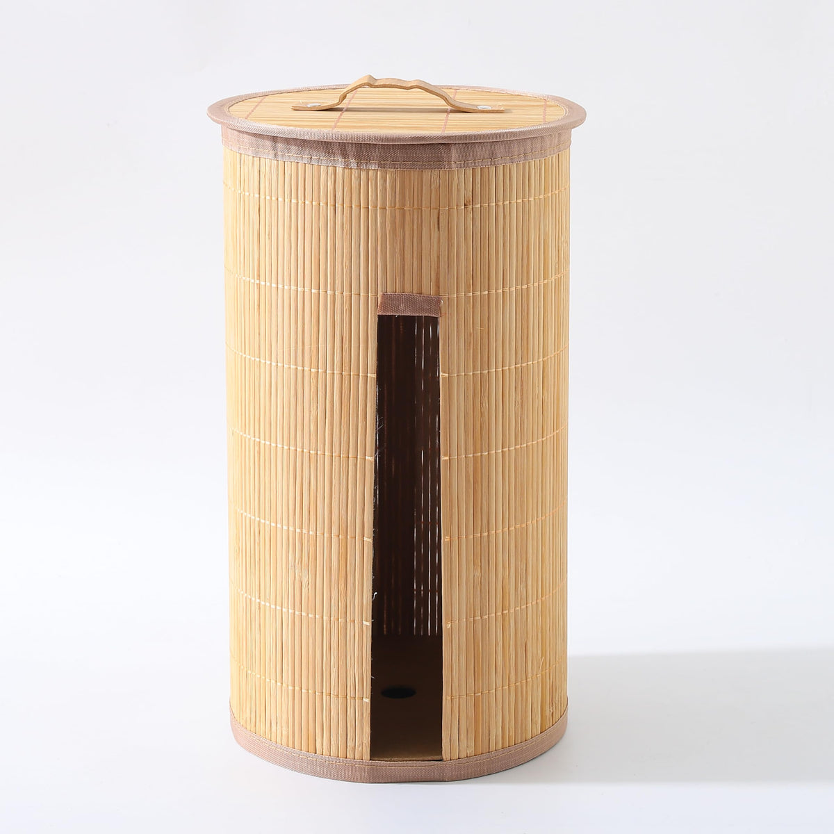 Kuber Bamboo Laundry Basket - Lightweight and portable laundry organizer