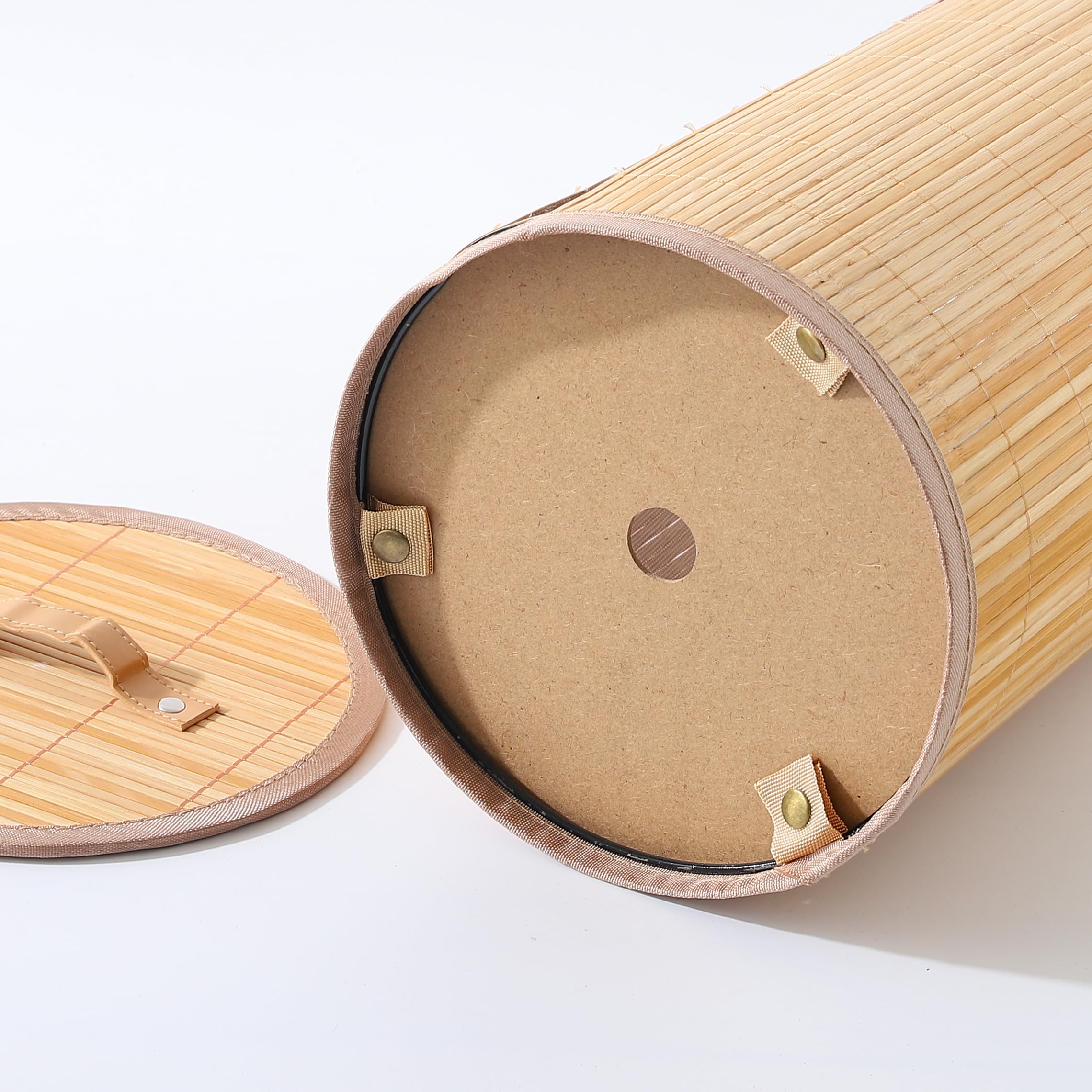 Kuber Bamboo Laundry Basket - Functional bedroom organization