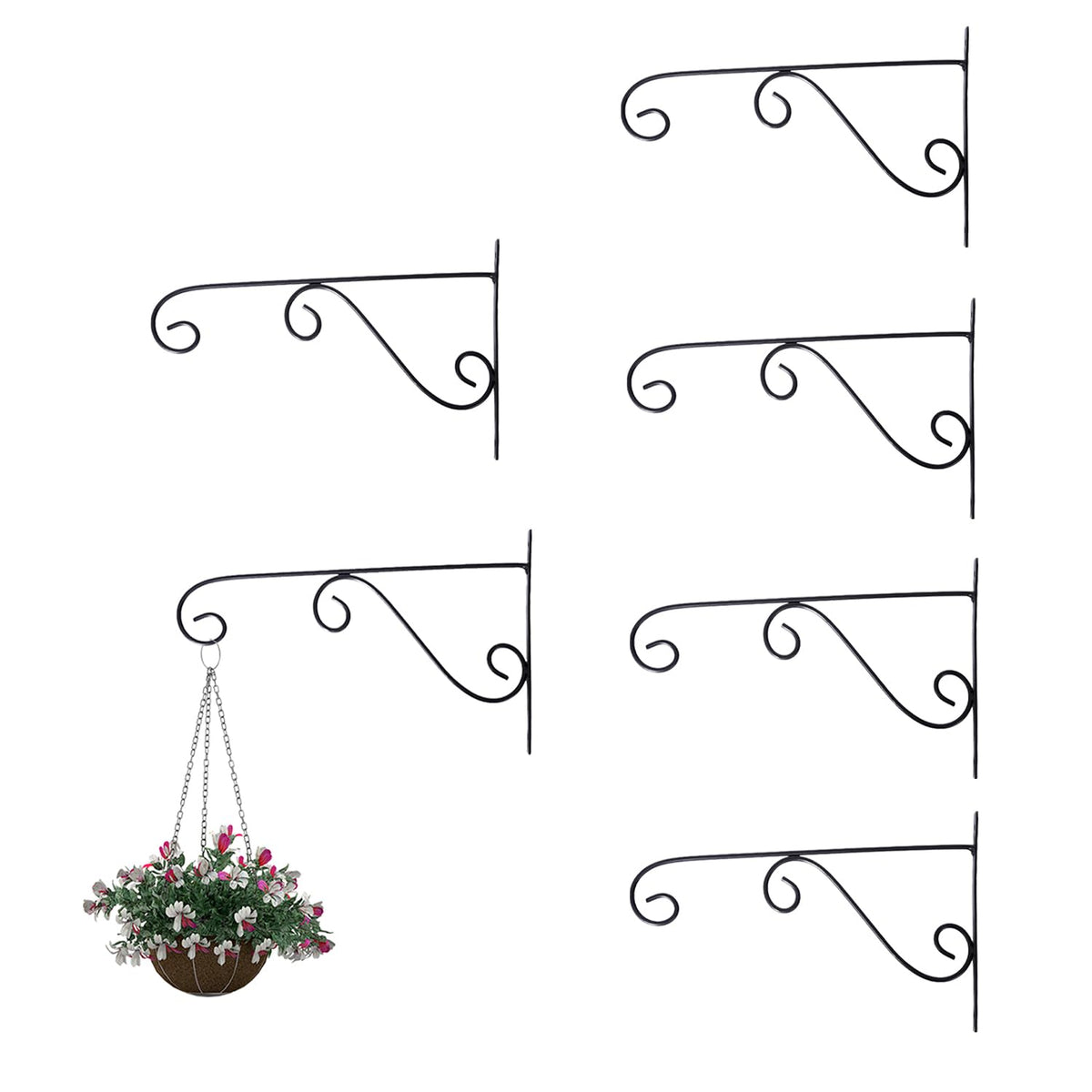 Kuber Industries Hanging Metal Planters - Seasonal Planting