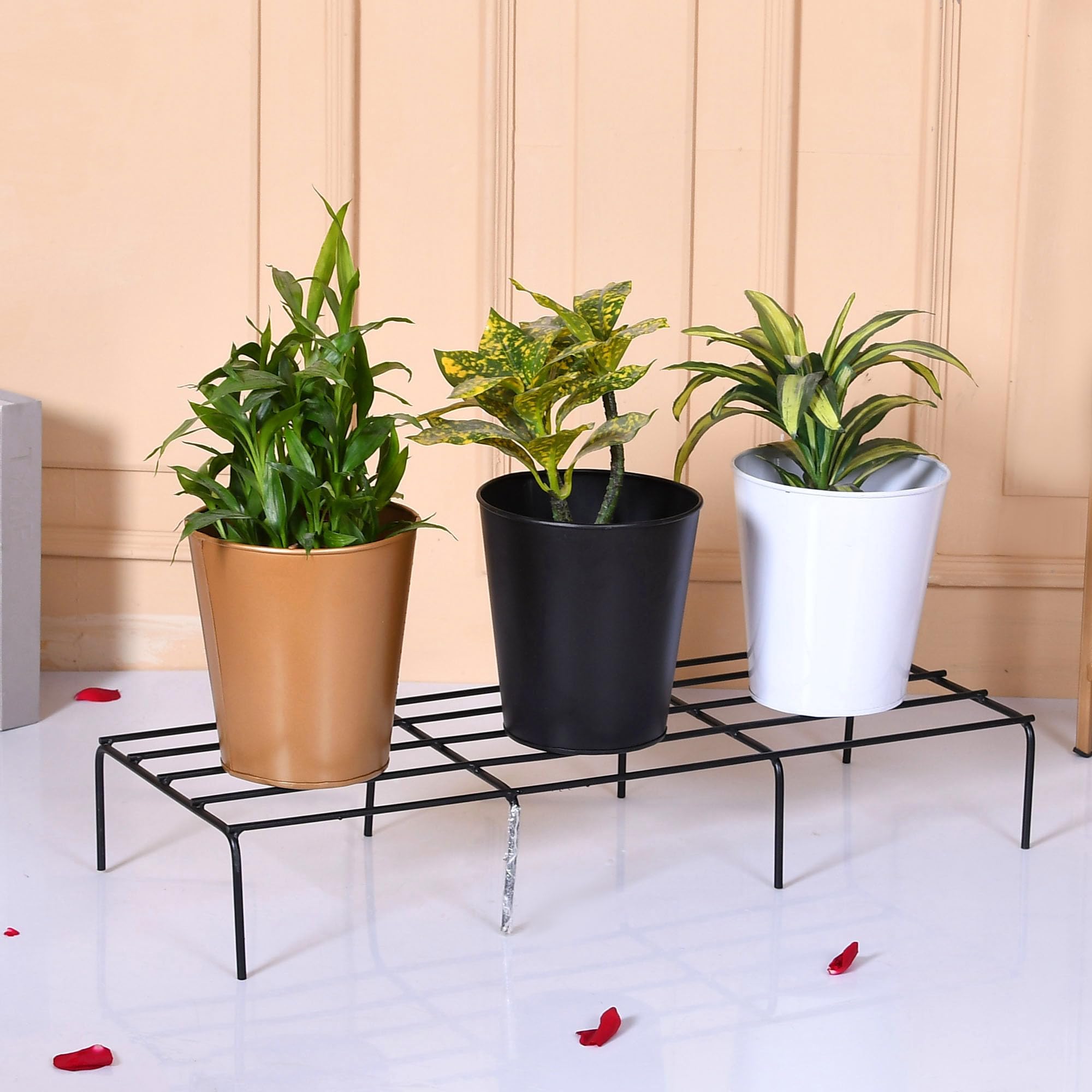Kuber Industries flower pot stand - living room accent