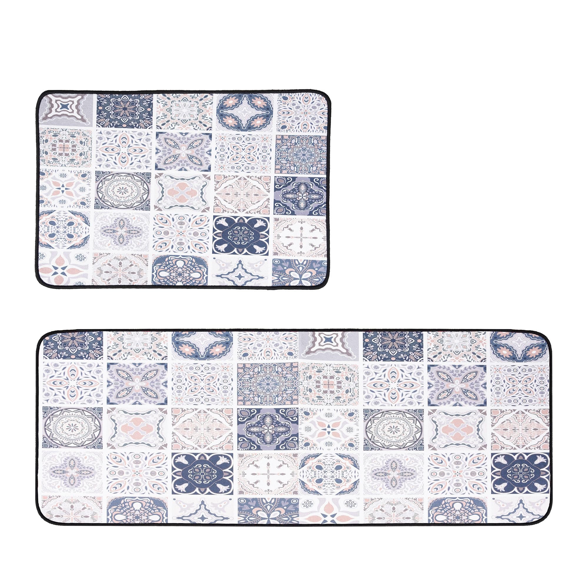 Kuber Industries blue and white mat - Elegant home flooring