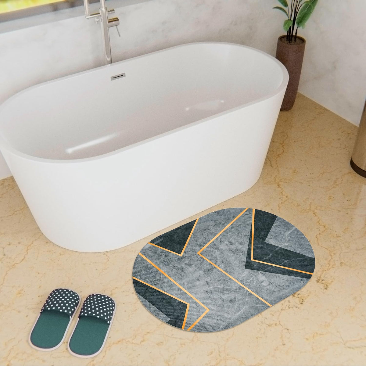 Kuber Industries Multipurpose Bath Mat - Year-round comfort