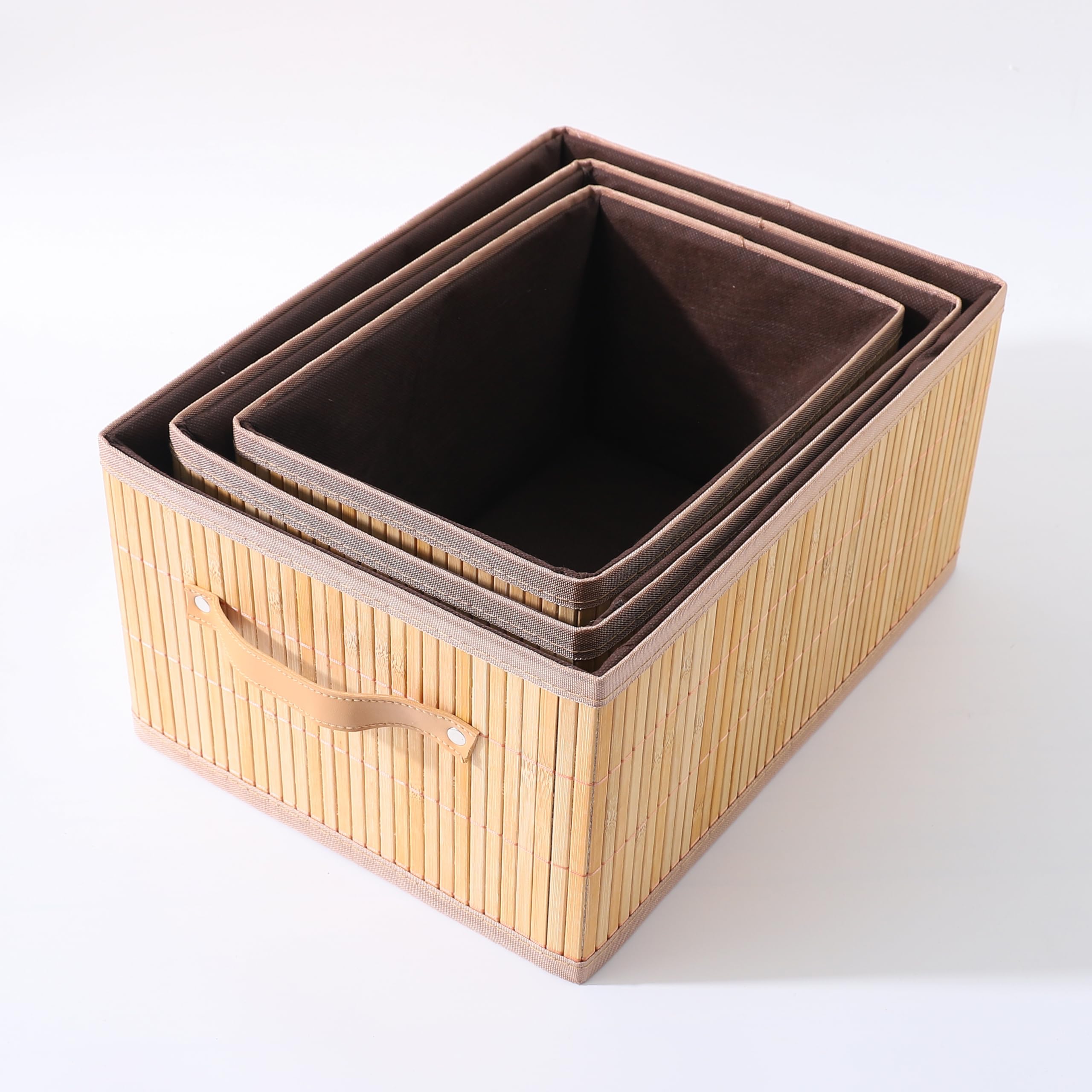 Kuber Bamboo Storage Basket - Laundry organization in the bathroom