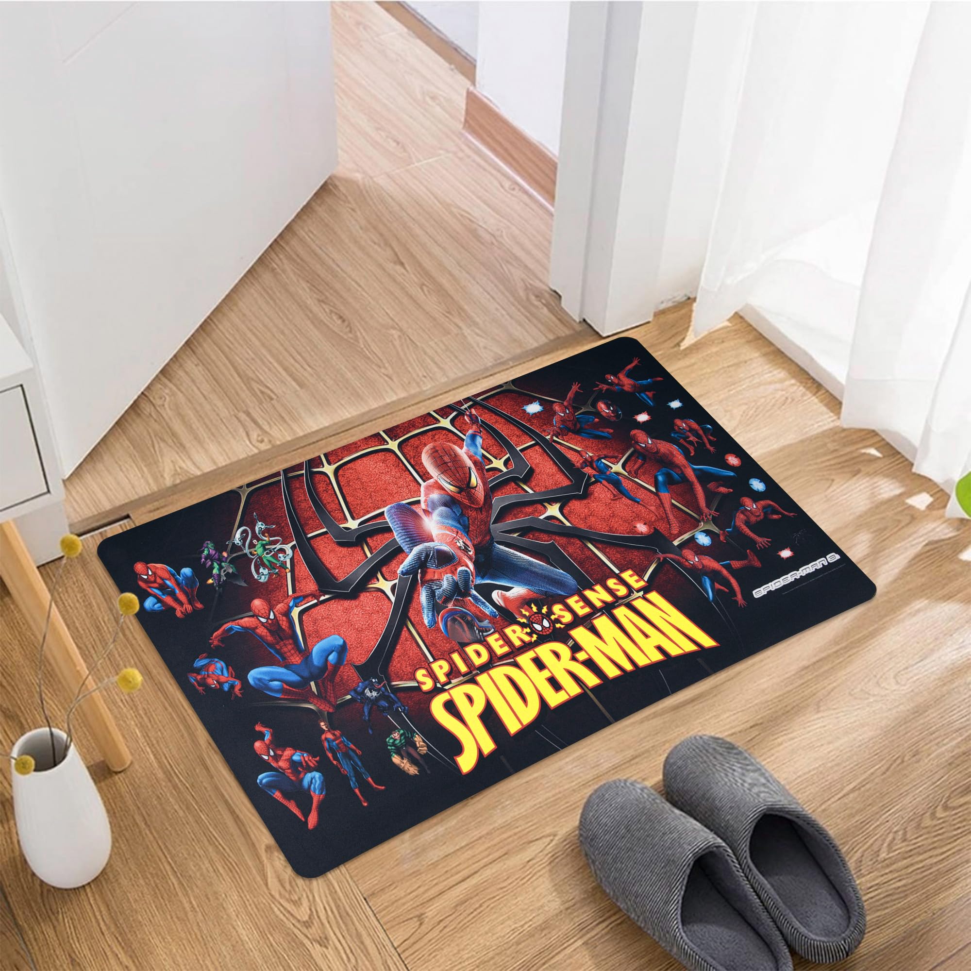 Kuber Industries Spiderman Bathmat - Eco-Friendly Design