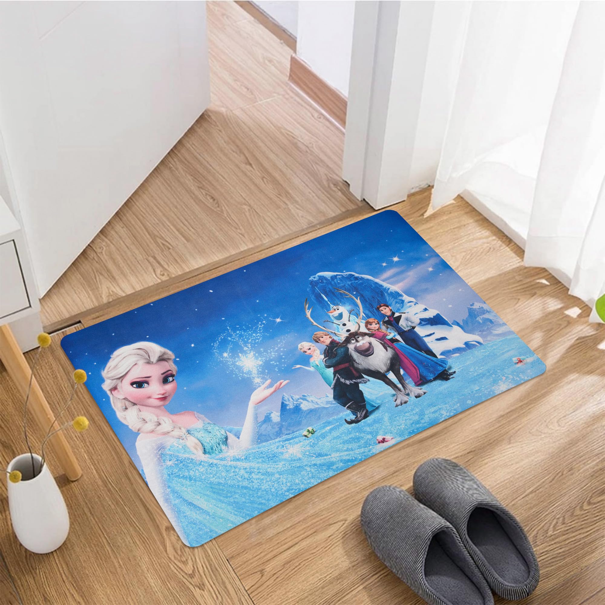 Kuber Industries Disney Frozen Bathmat - Quick-Dry functionality