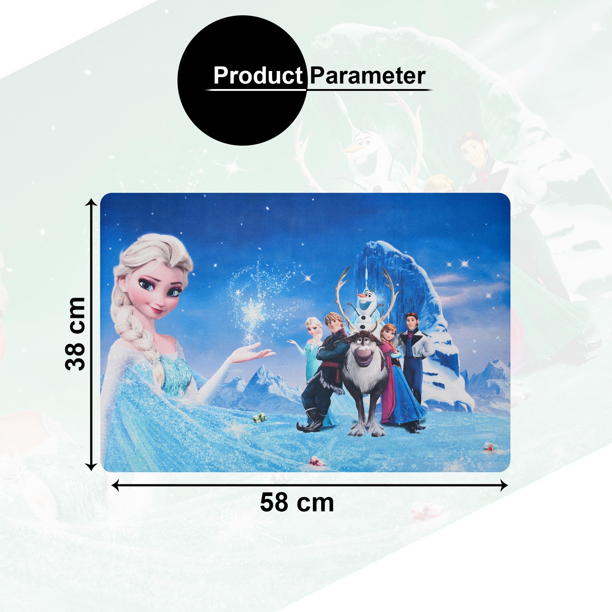 Kuber Industries Disney Frozen Bathmat - Non-Slip feature