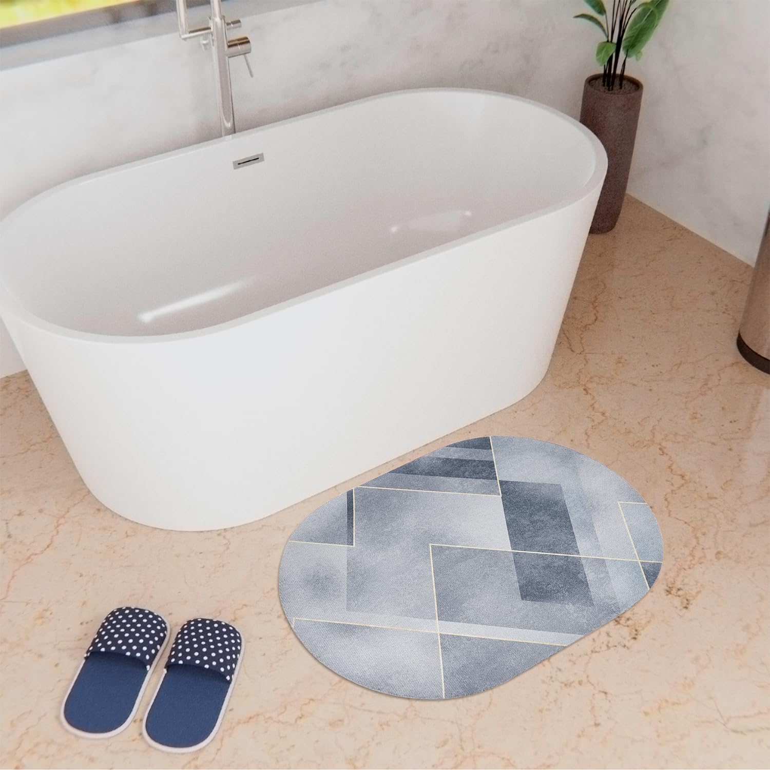 Kuber Industries Easy Care Bath Mat - Machine Washable