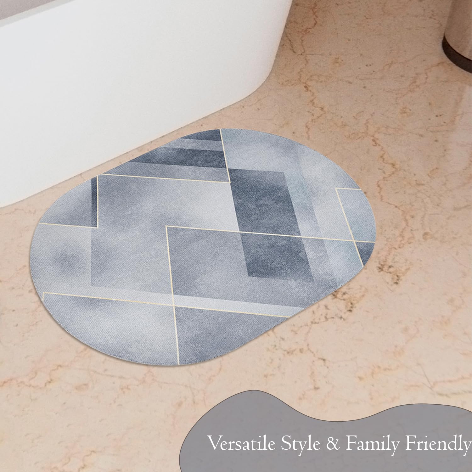 Kuber Industries Non-Slip Bath Mat - Ideal for Showers