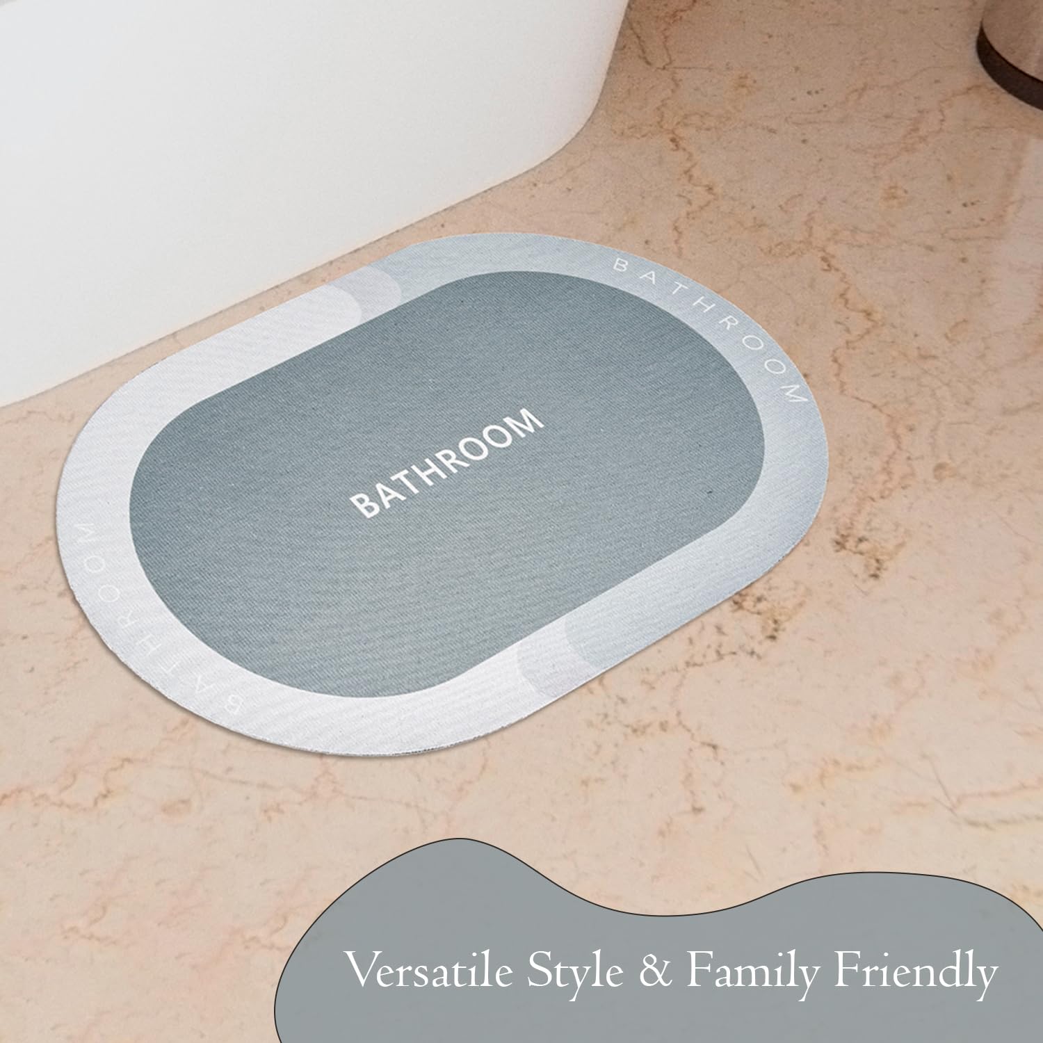 Kuber Industries bath mat - Non-slip design for safety