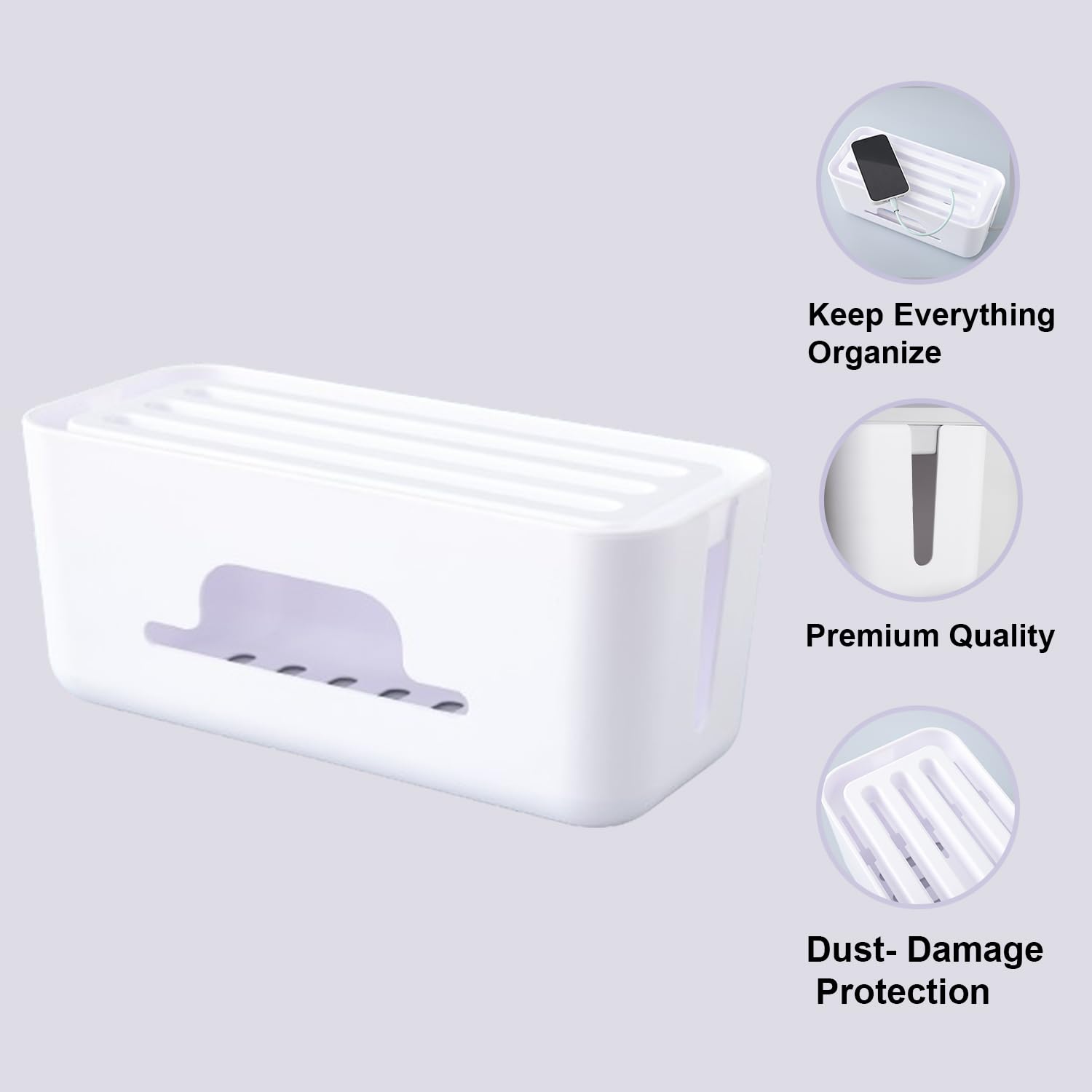 Kuber Industries Cable Management Box - Versatile Use