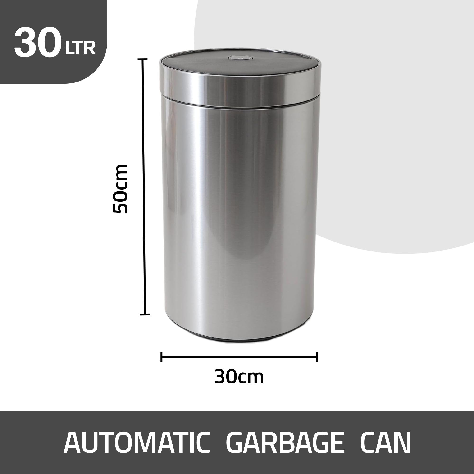 Kuber Sensor Dustbin - Durable stainless steel construction in bathroom