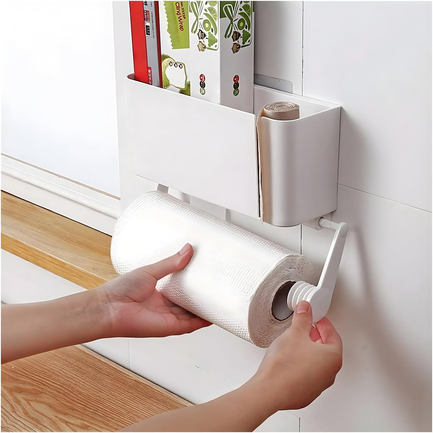 Kuber Toilet Paper Holder - Space-saving storage