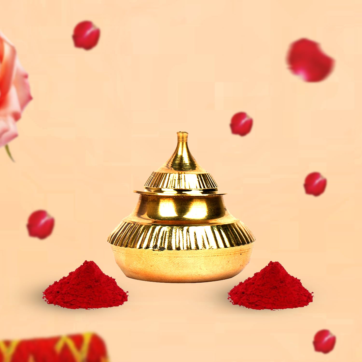 Kuber Industries Sindoor Box - Traditional pooja items