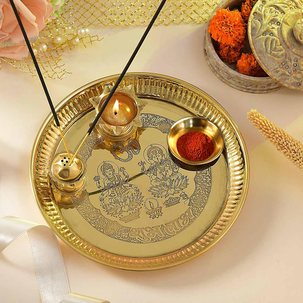 Kuber Pooja Thali Set - Traditional home worship