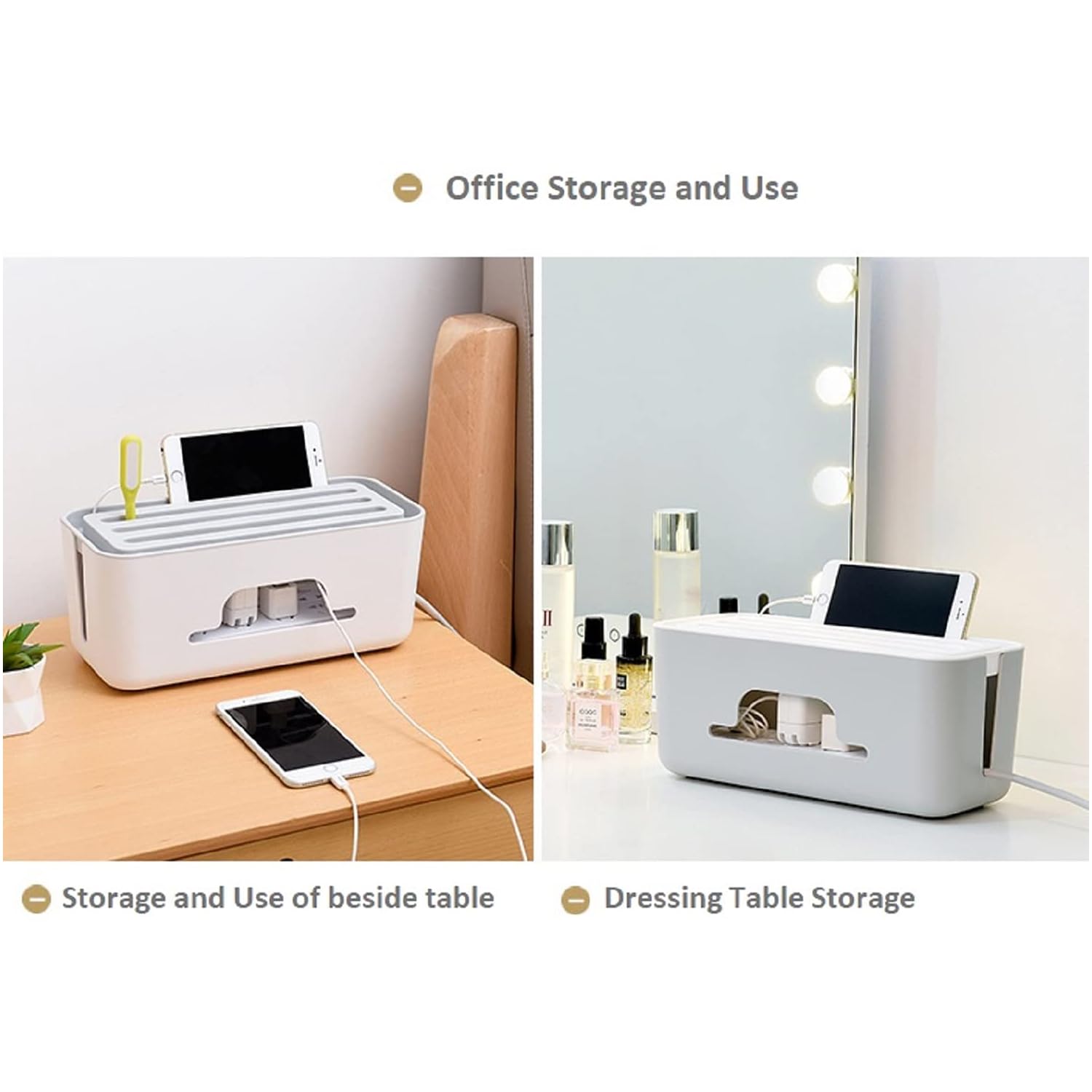 Kuber Cable Management Box - Tidy up entertainment center