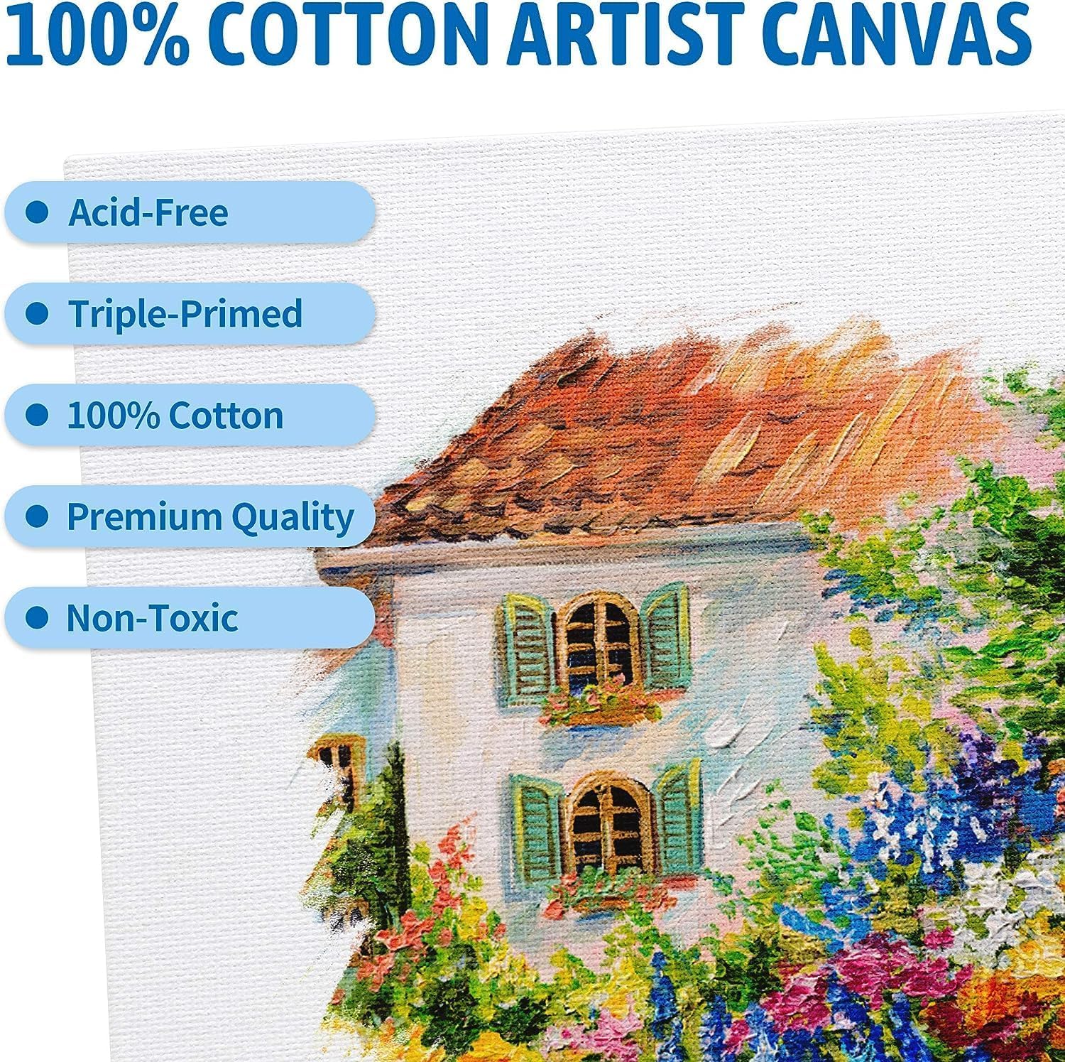 Kuber Industries white canvas board set - great for DIY home decor