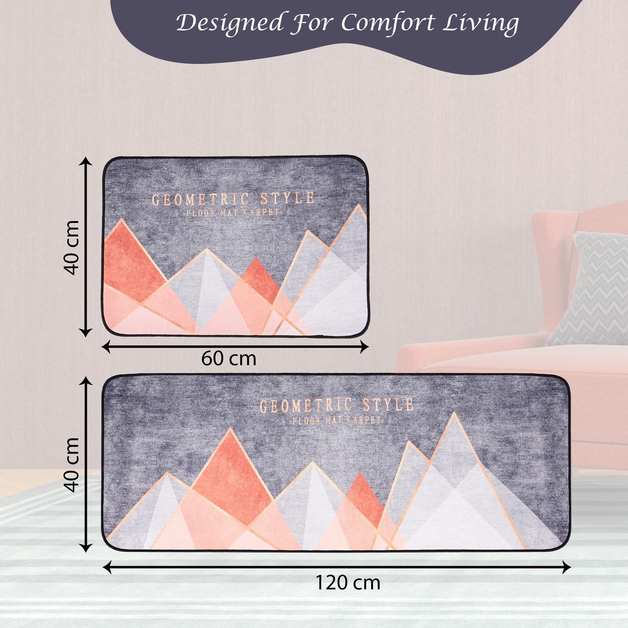 Kuber Industries Mat Set - Easy to clean home accessories