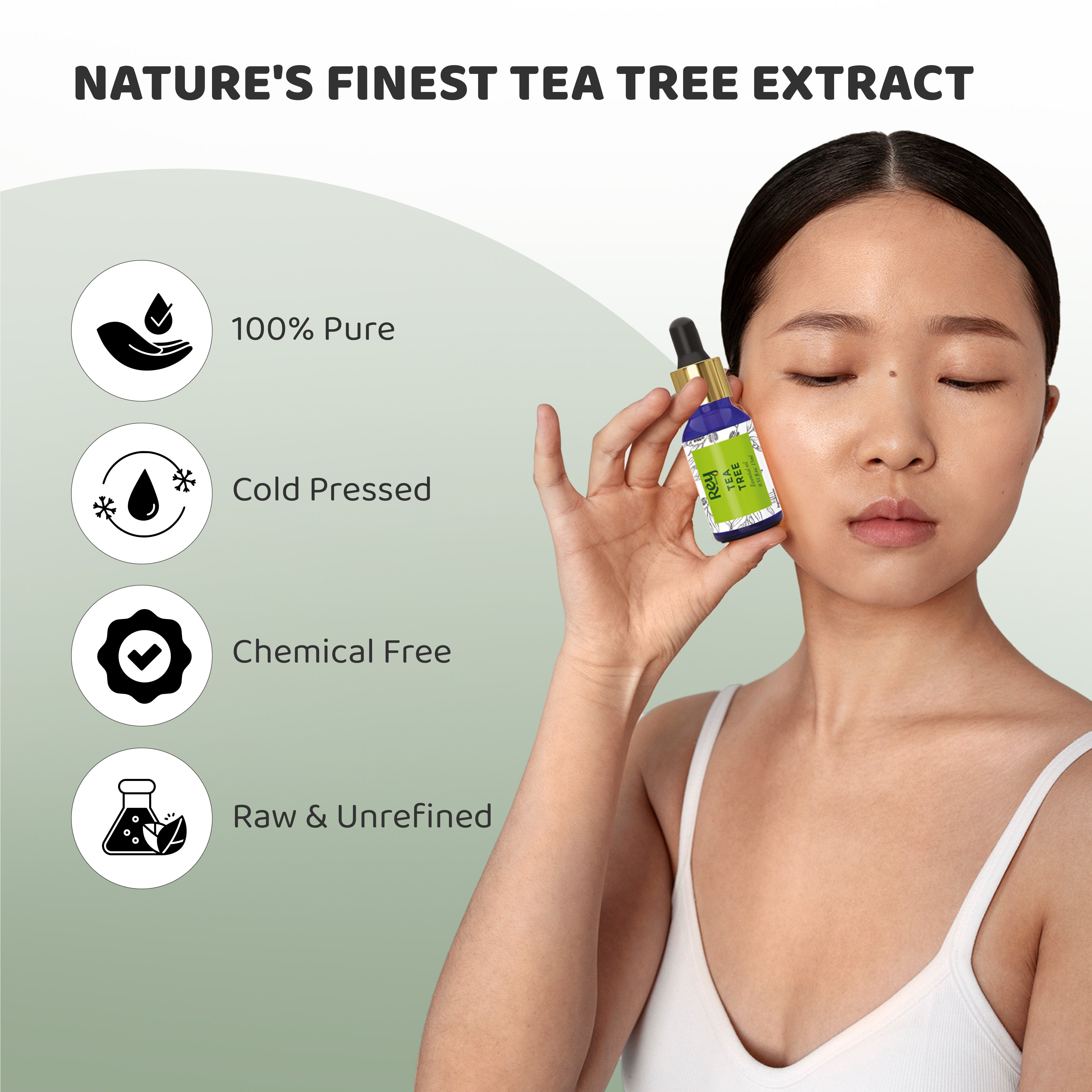 Rey Naturals Tea Tree Oil - Natural mosquito repellent