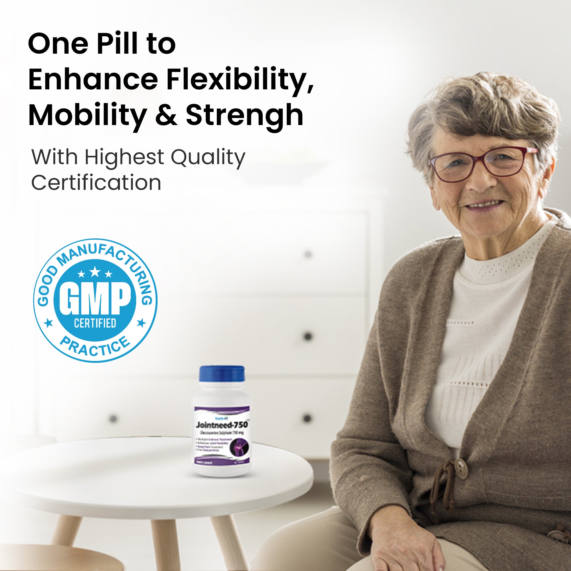 Healthvit glucosamine tablets - easy-to-swallow joint care