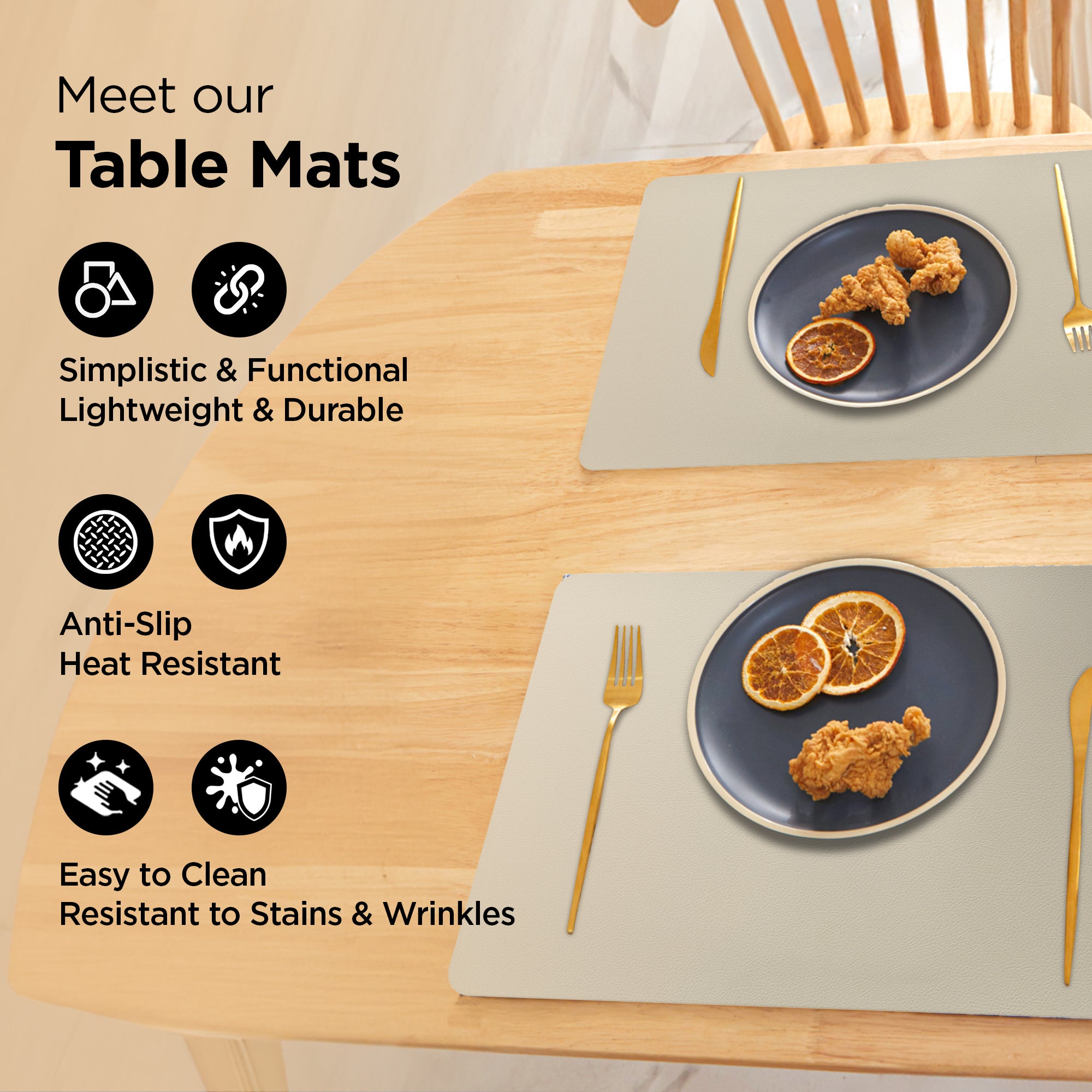 UMAI placemat - food presentation