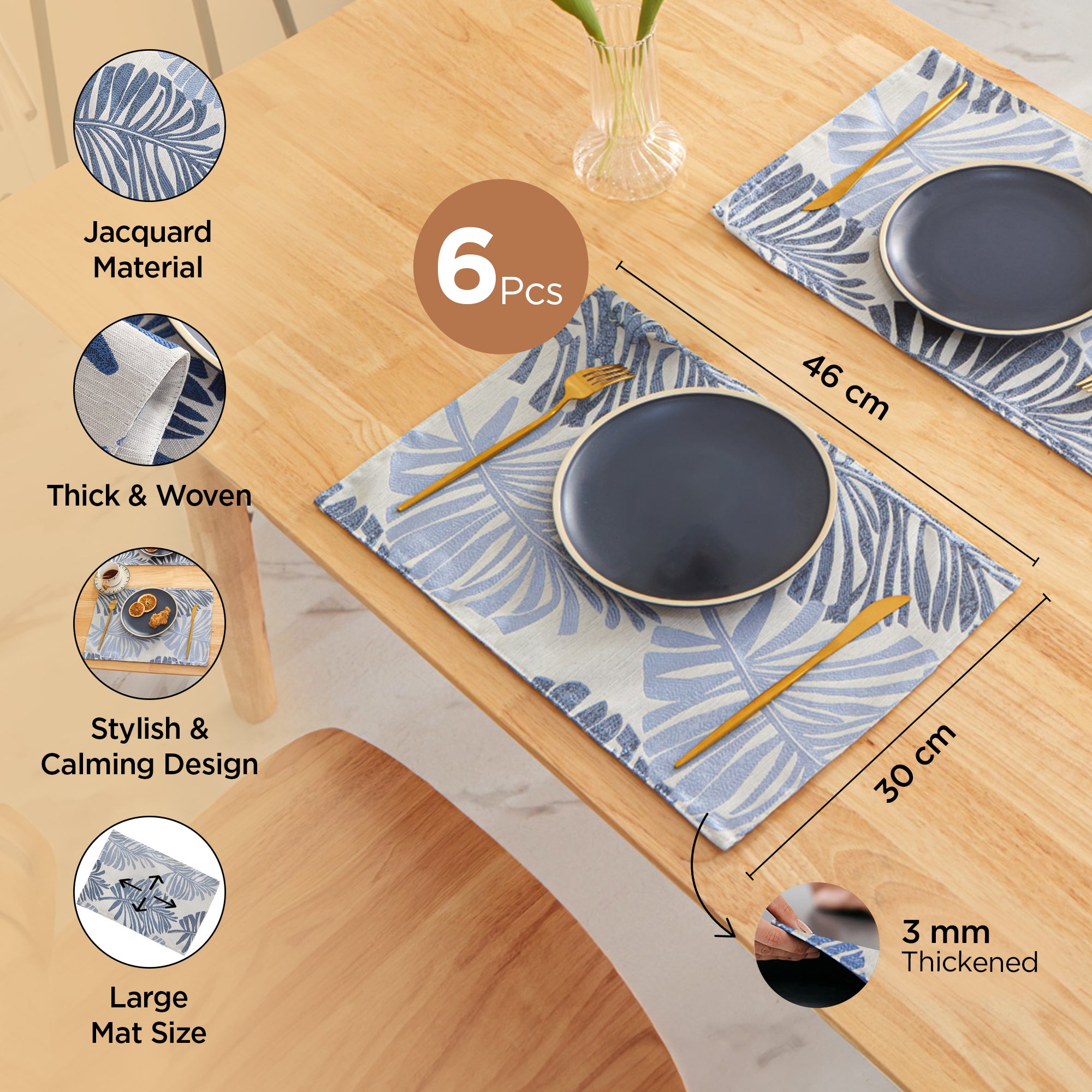 UMAI placemats - easy to clean and maintain