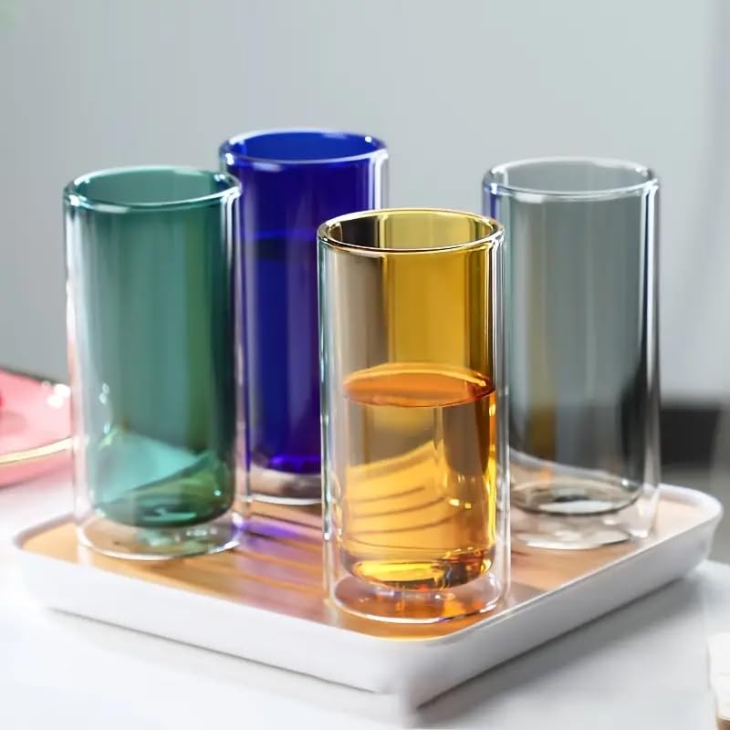 Kuber Industries double walled glasses - elegant dining use