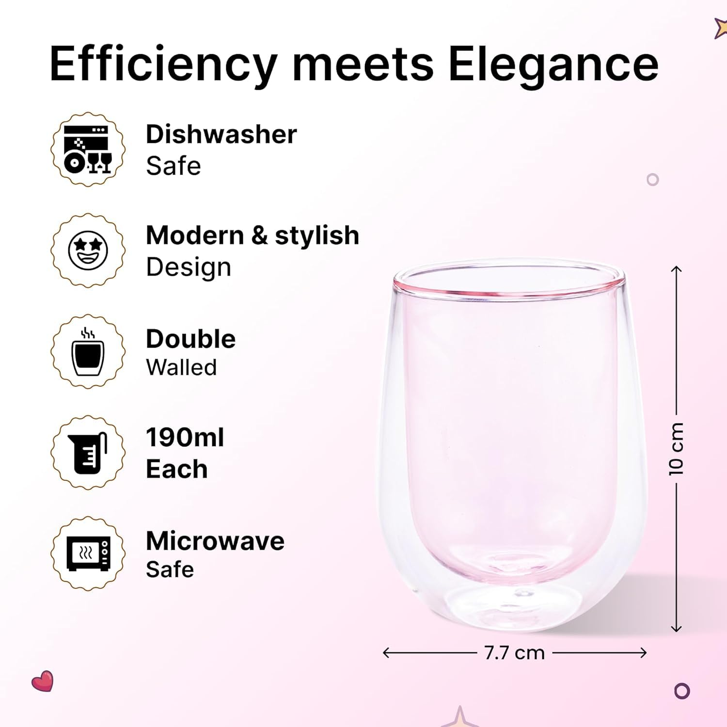 Kuber Industries borosilicate mug - great for juice