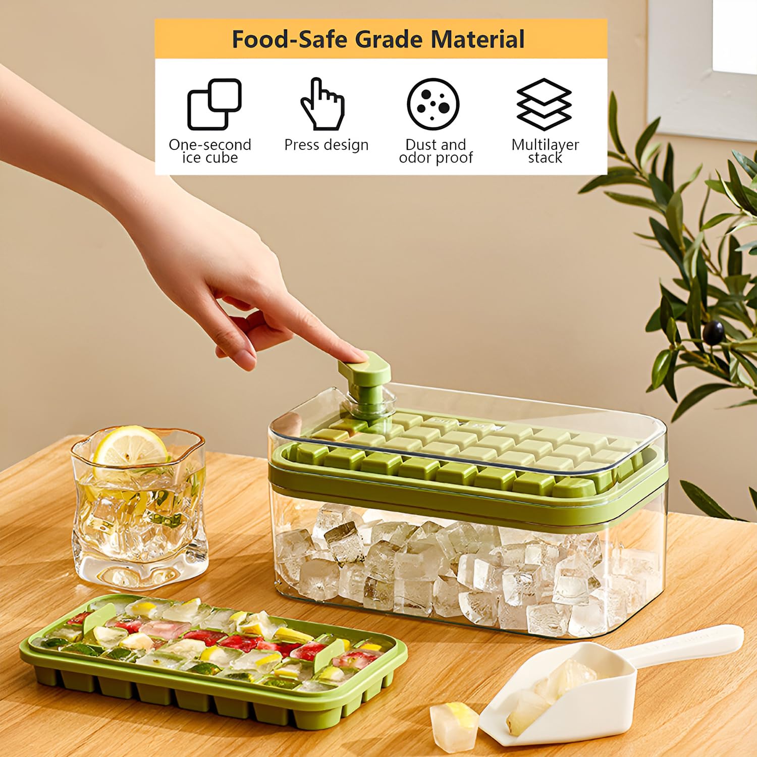 Kuber Industries dual layer ice tray - For parties
