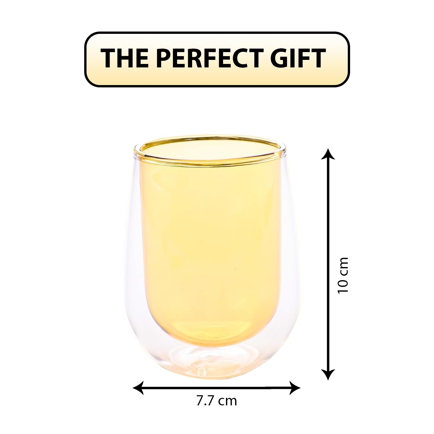 Kuber Industries Insulated Glass - Stylish Beverage Serveware