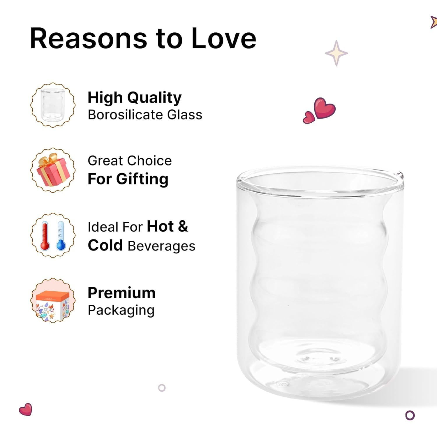 Kuber Industries 10 pcs glass set - birthday gift idea