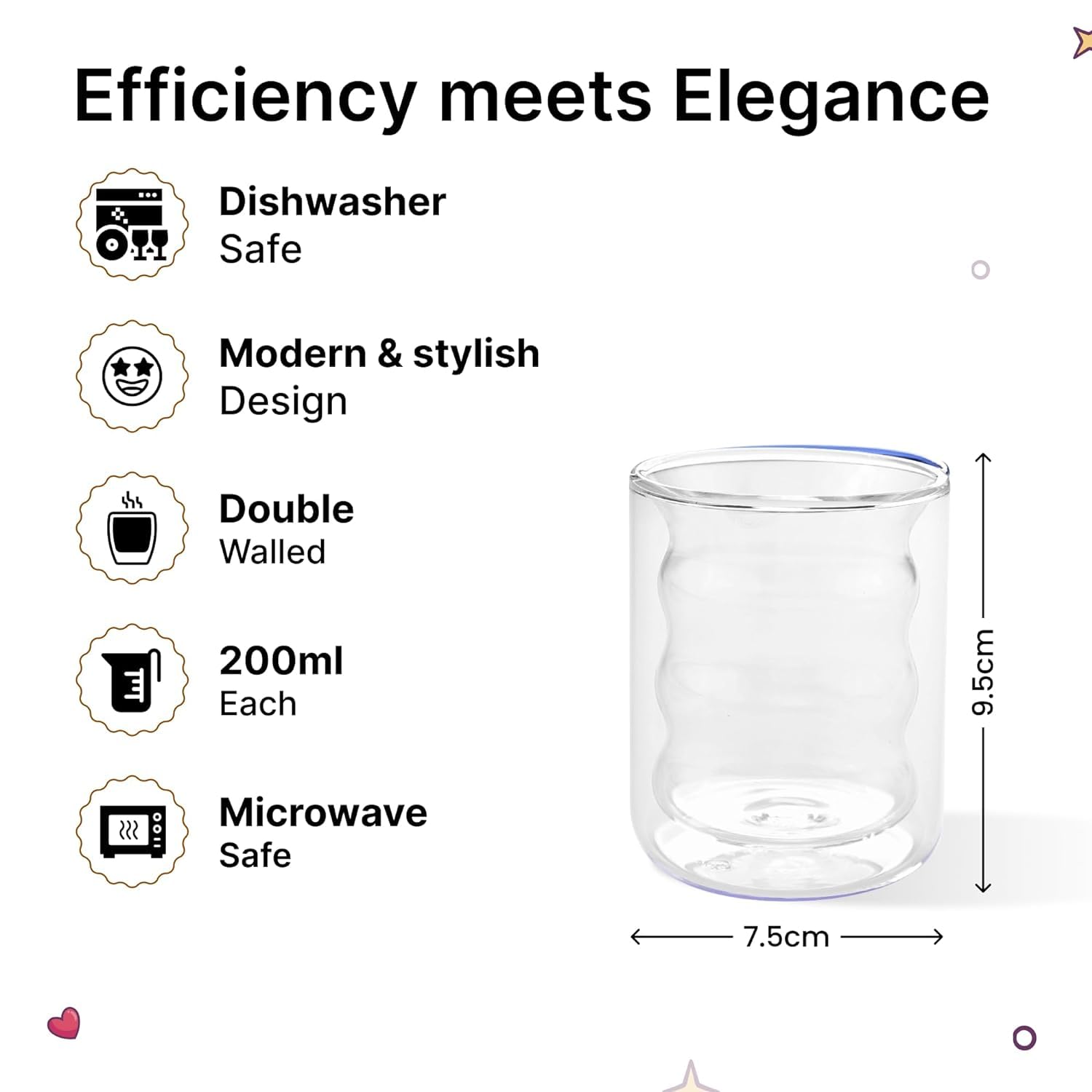 Kuber Industries borosilicate glass - perfect for hot beverages