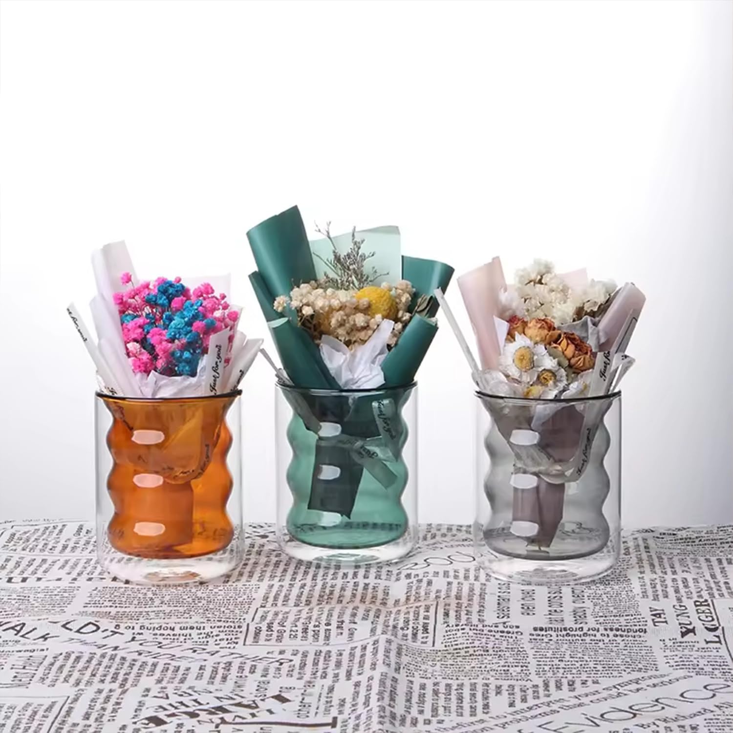 Kuber Industries double walled glasses - elegant dinner parties