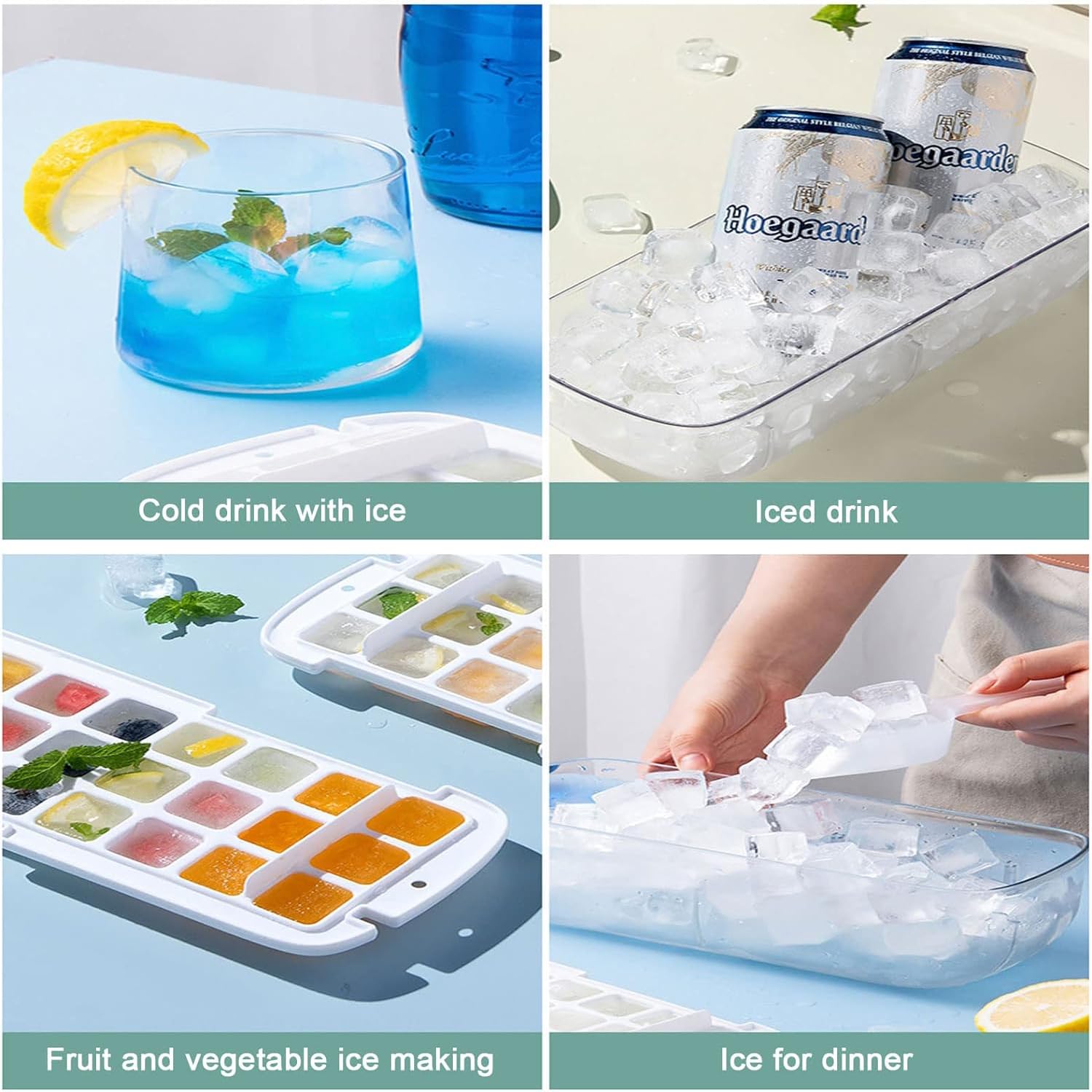 Kuber Industries heart shaped ice cube mold - fun parties
