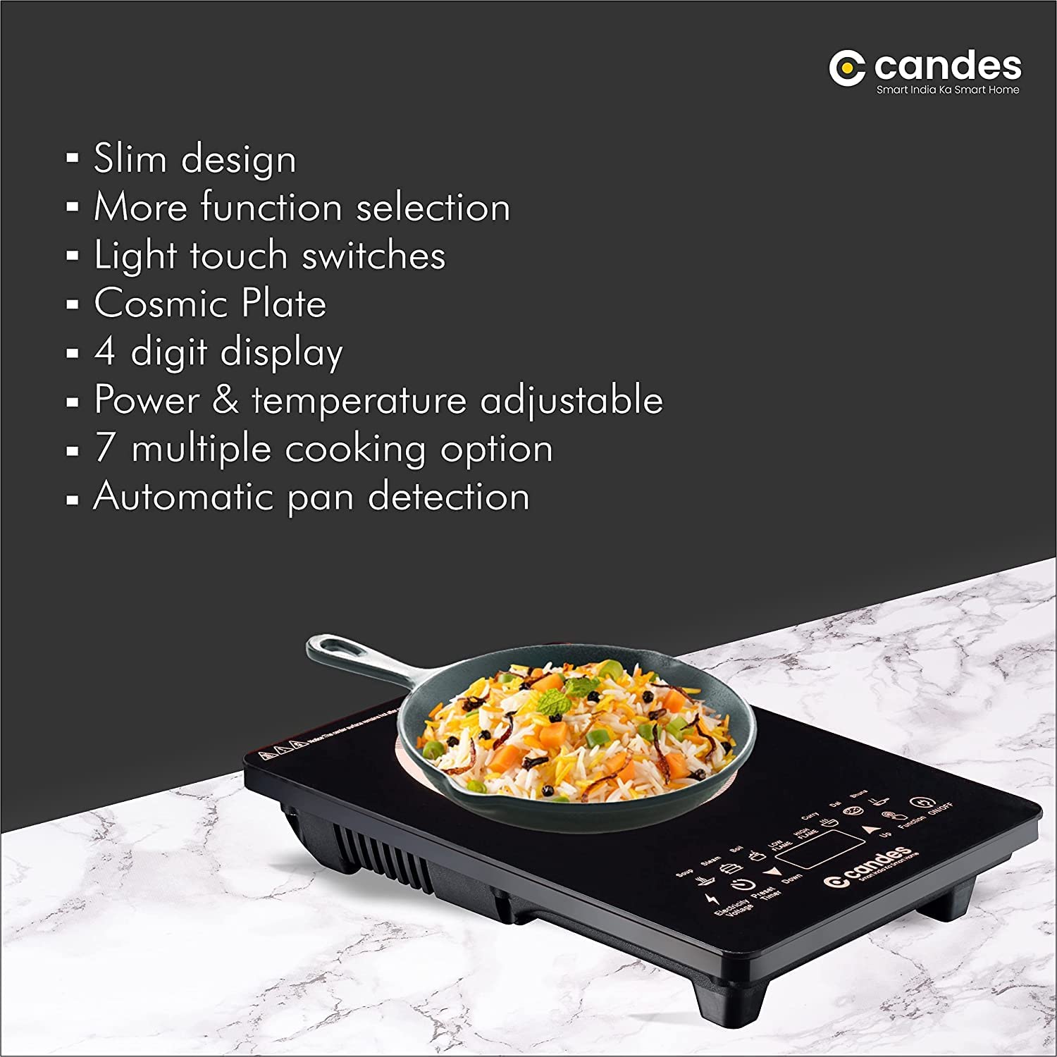 Candes induction cooktop - portable cooking for events