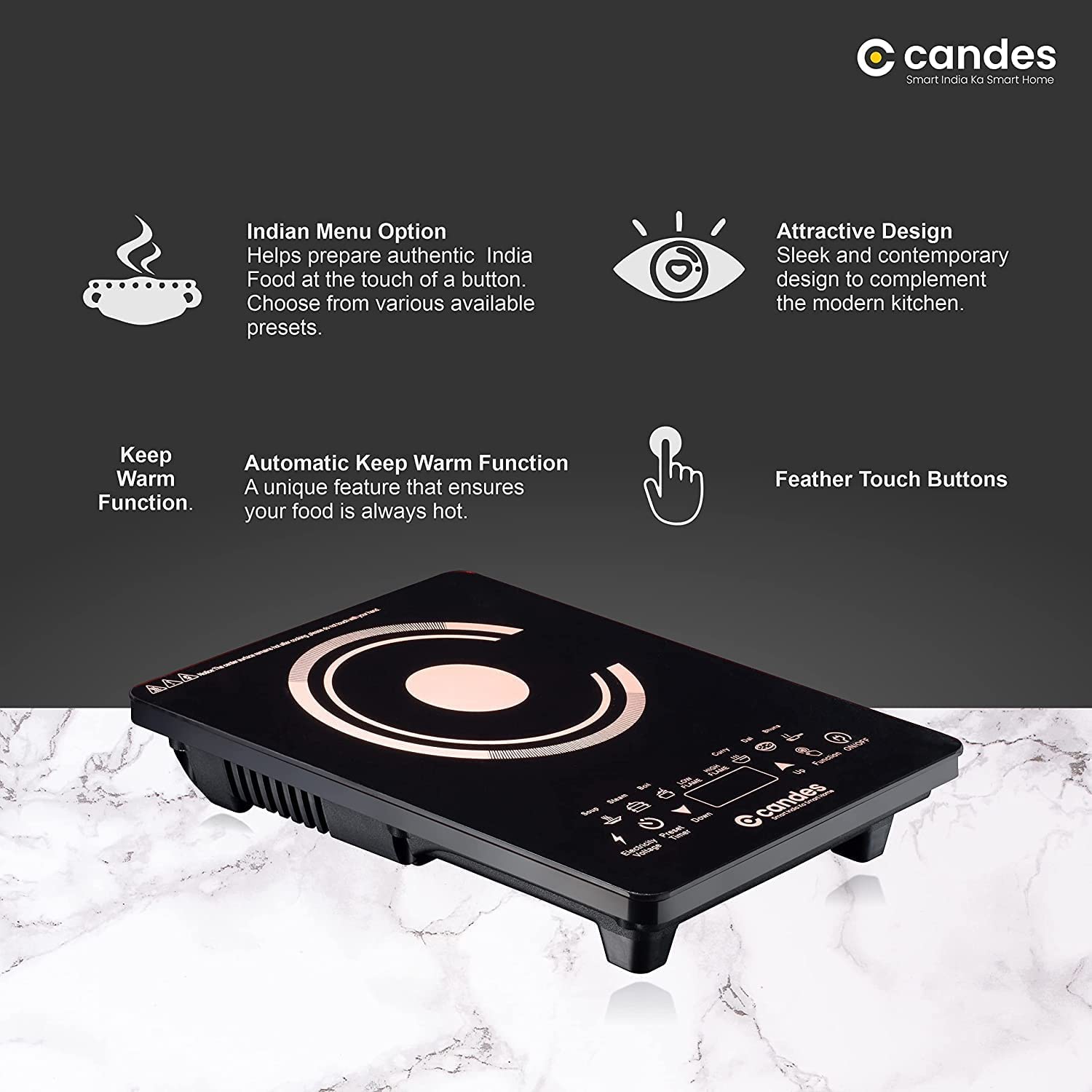 Candes ICT-2200-TP - energy efficient cooking solution