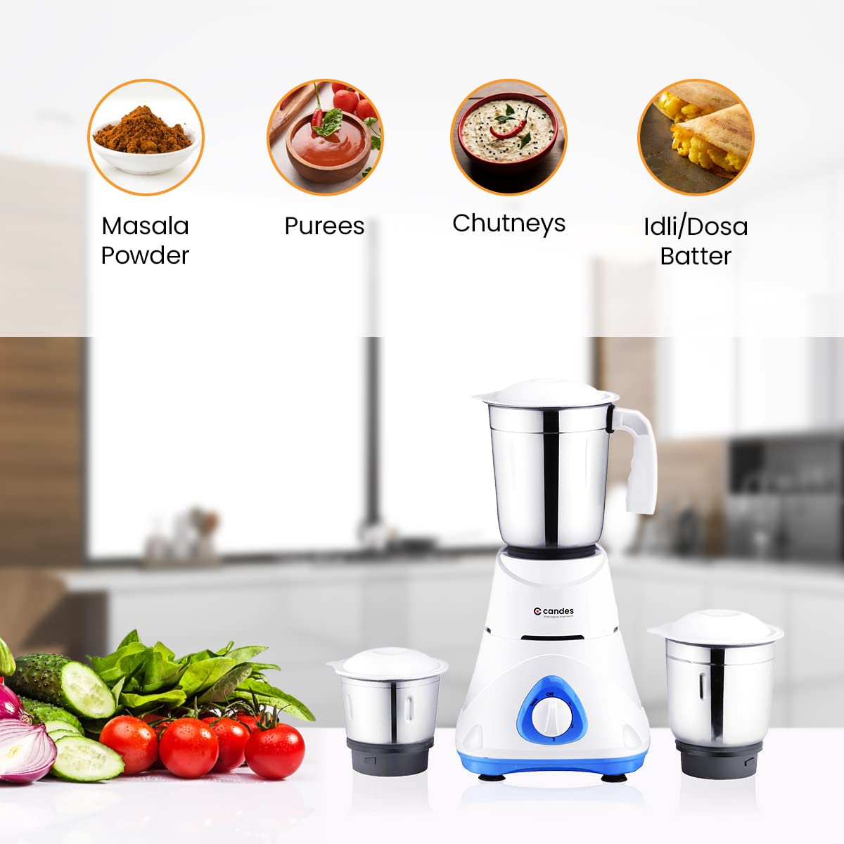 Candes mixer grinder - Preparing smoothies