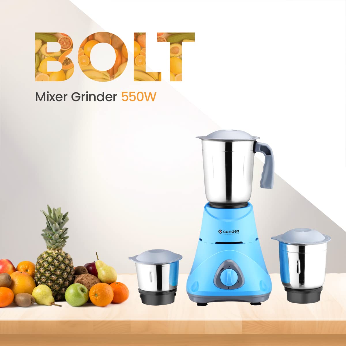 Candes Bolt Mixer Grinder - Kitchen use