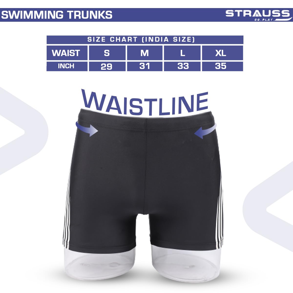 Strauss Swimming Shorts - Ideal for Gym Workouts