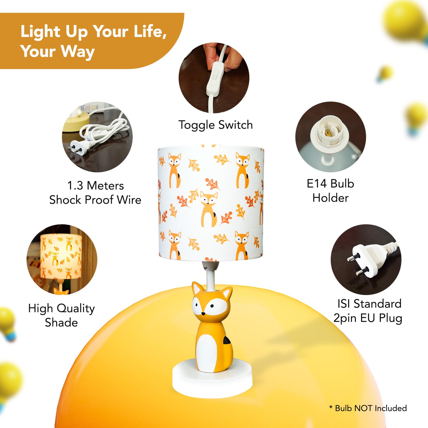 Ekhasa Fox Lamp - Stylish desk illumination