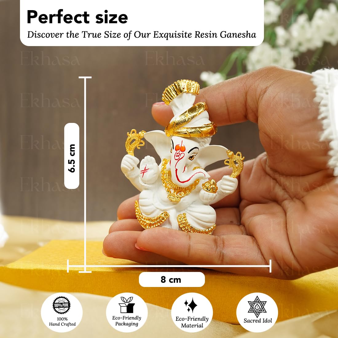 Ekhasa Ganesh Idol - Elegant office desk decor