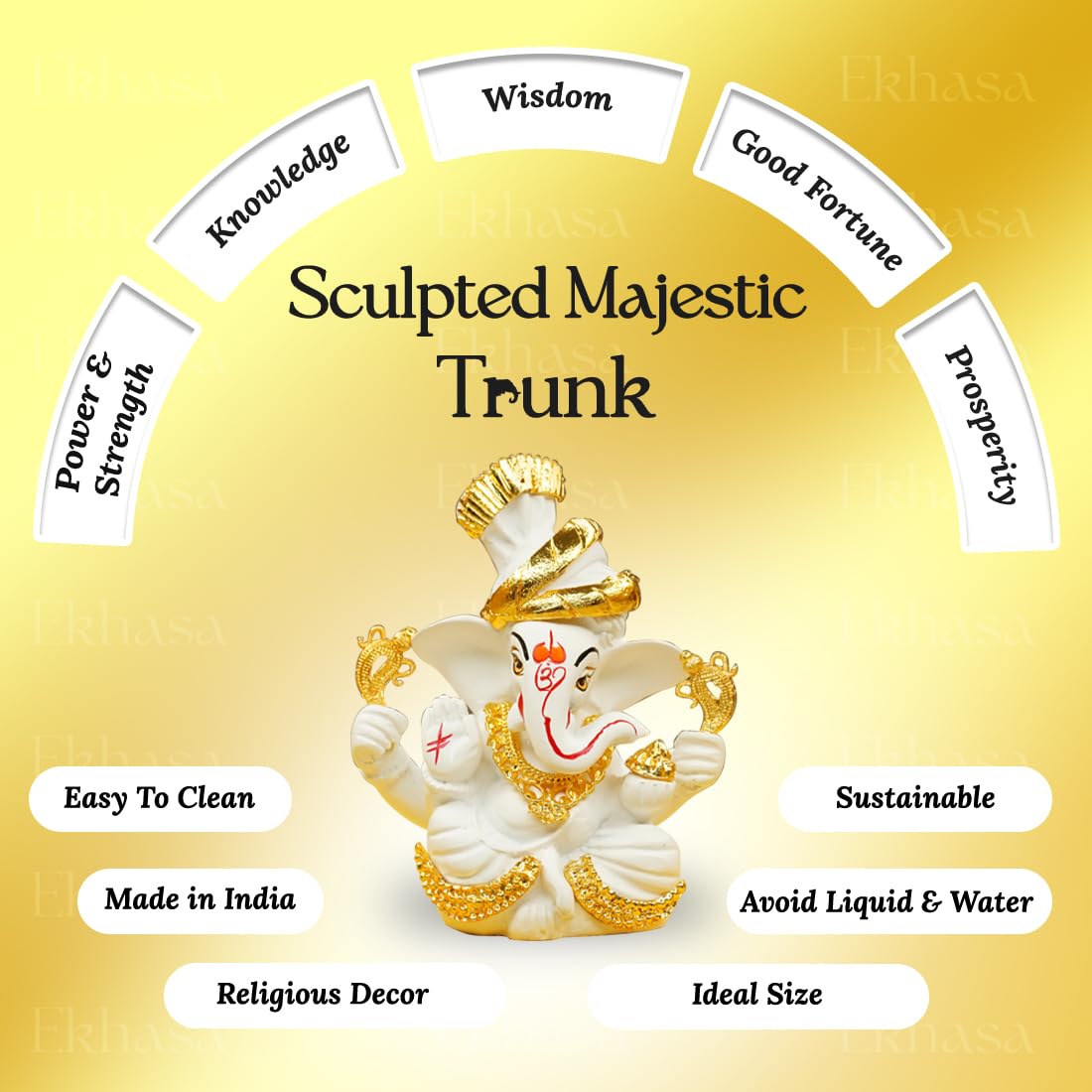 Ekhasa Ganesh Idol - Traditional home decoration