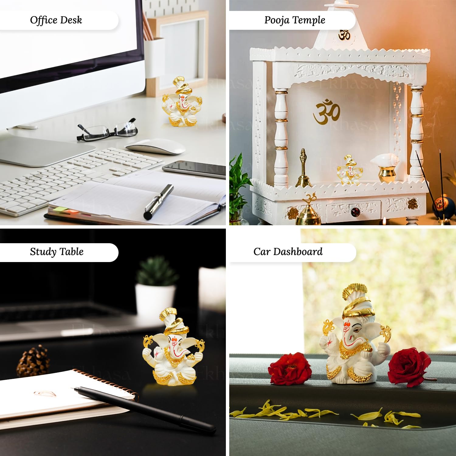 Ekhasa Ganesh Idol - Car ornament for spirituality