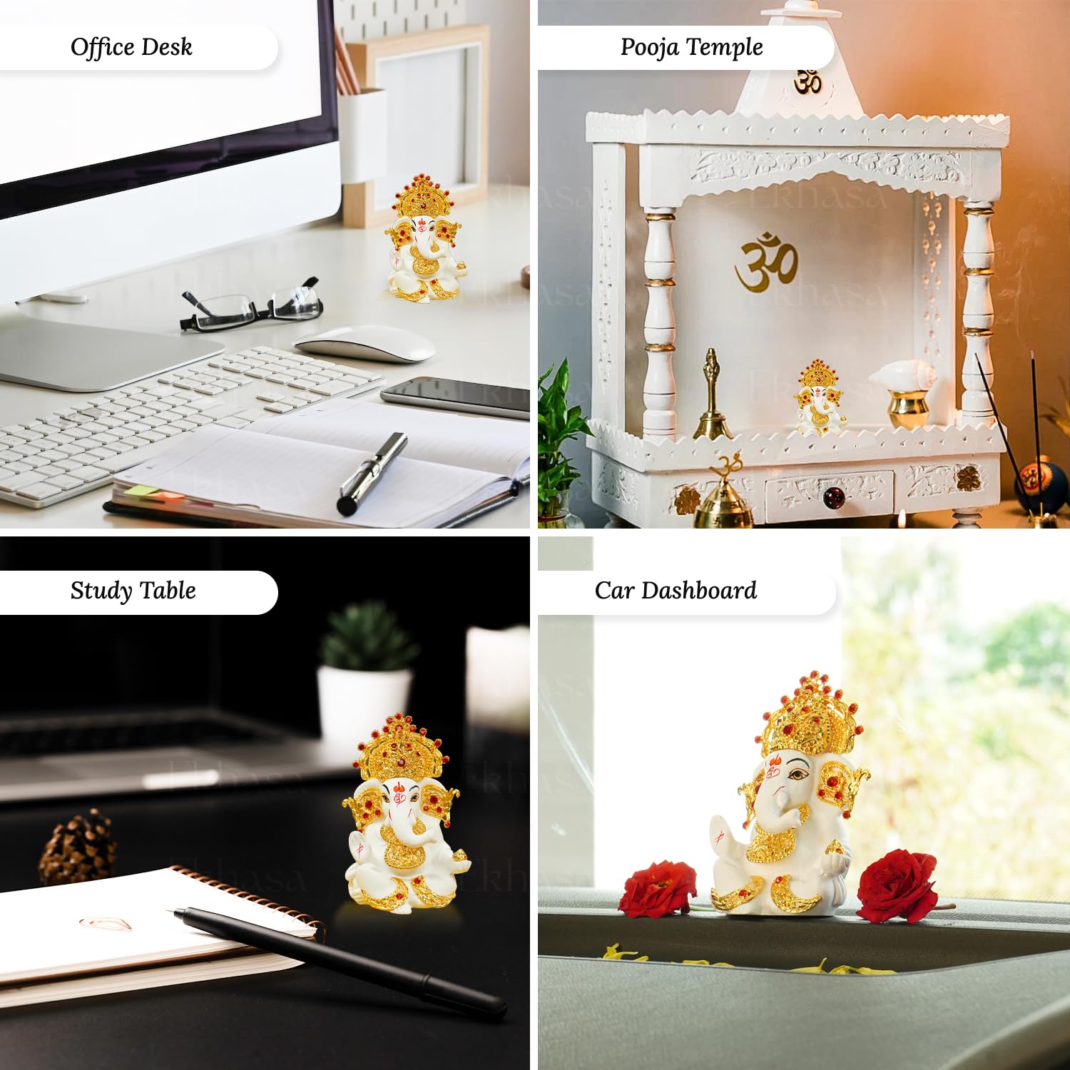 Ekhasa Vinayagar Statue - Office Desk Elegance