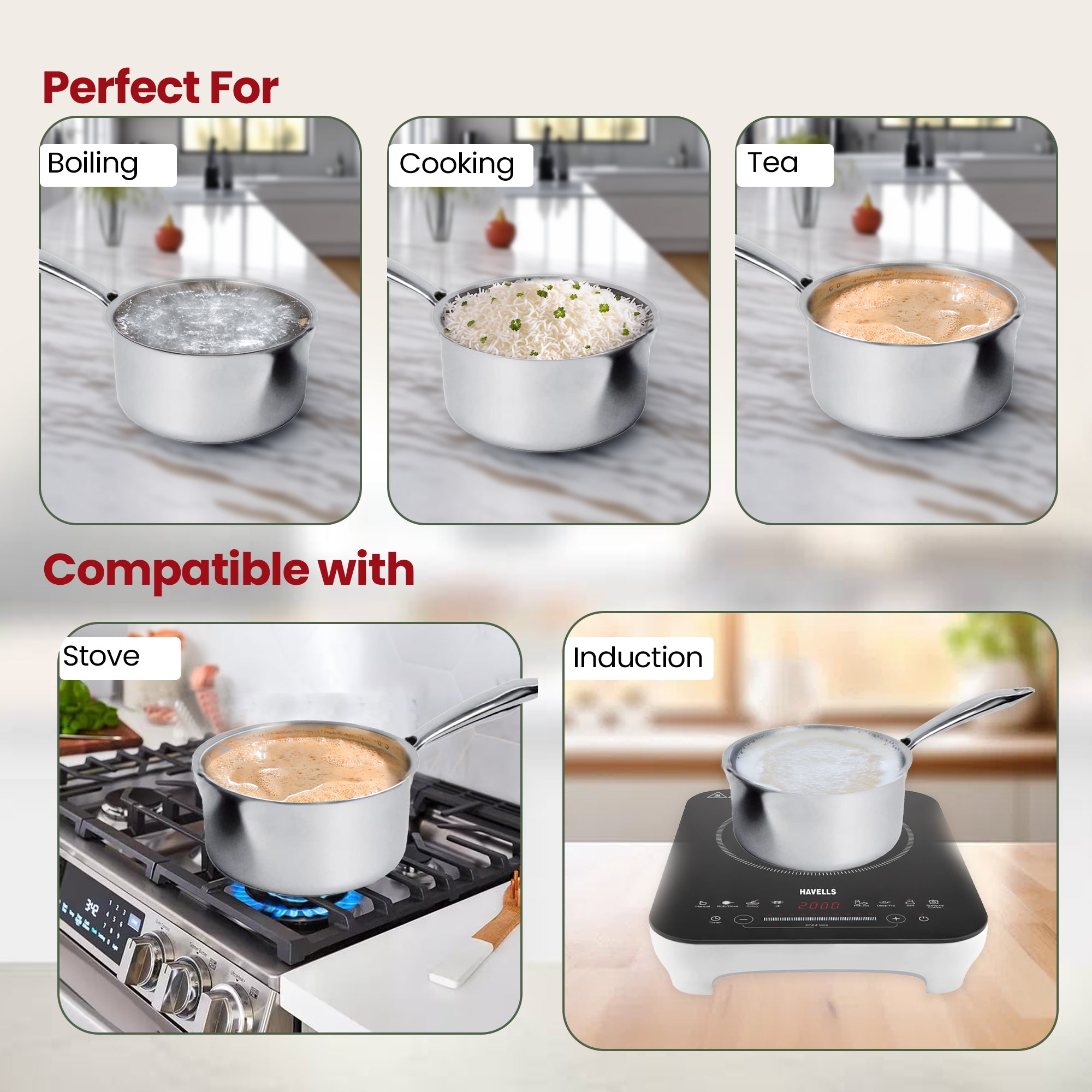 USHA SHRIRAM saucepan - versatile cooking tool