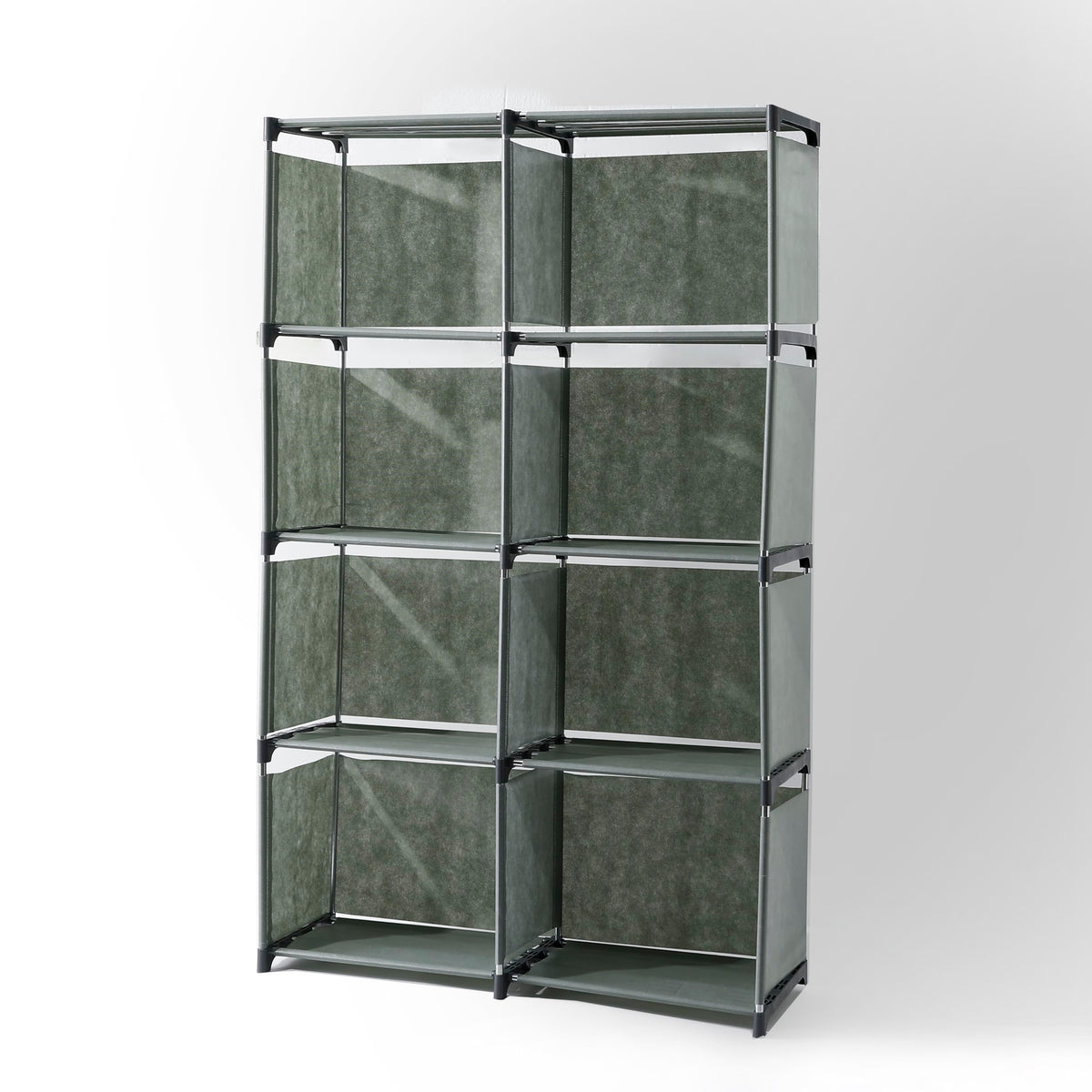 Kuber Industries 8 Layer Book Rack - Compact design for small spaces