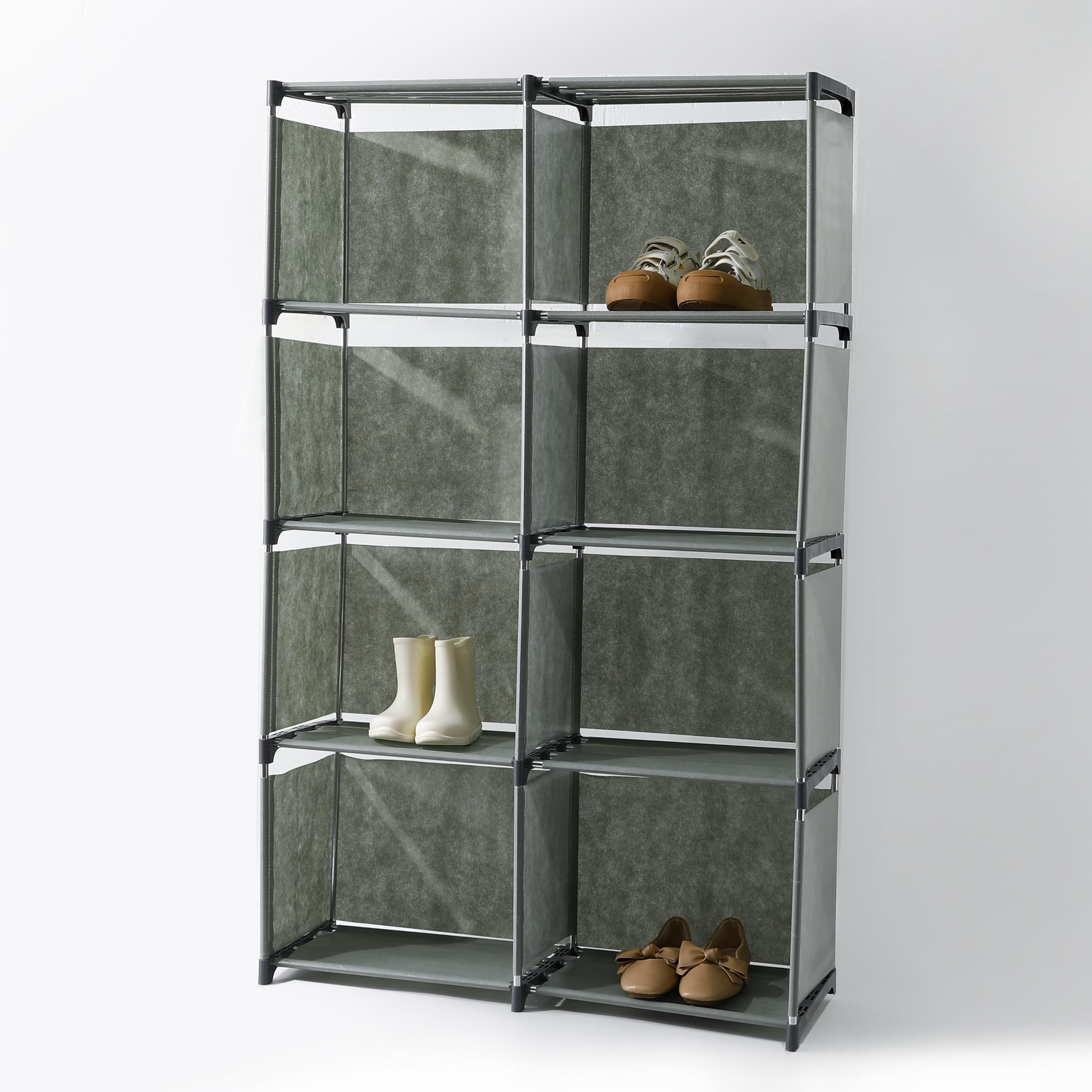 Kuber Industries 8 Layer Book Rack - Versatile shelf for decorative items